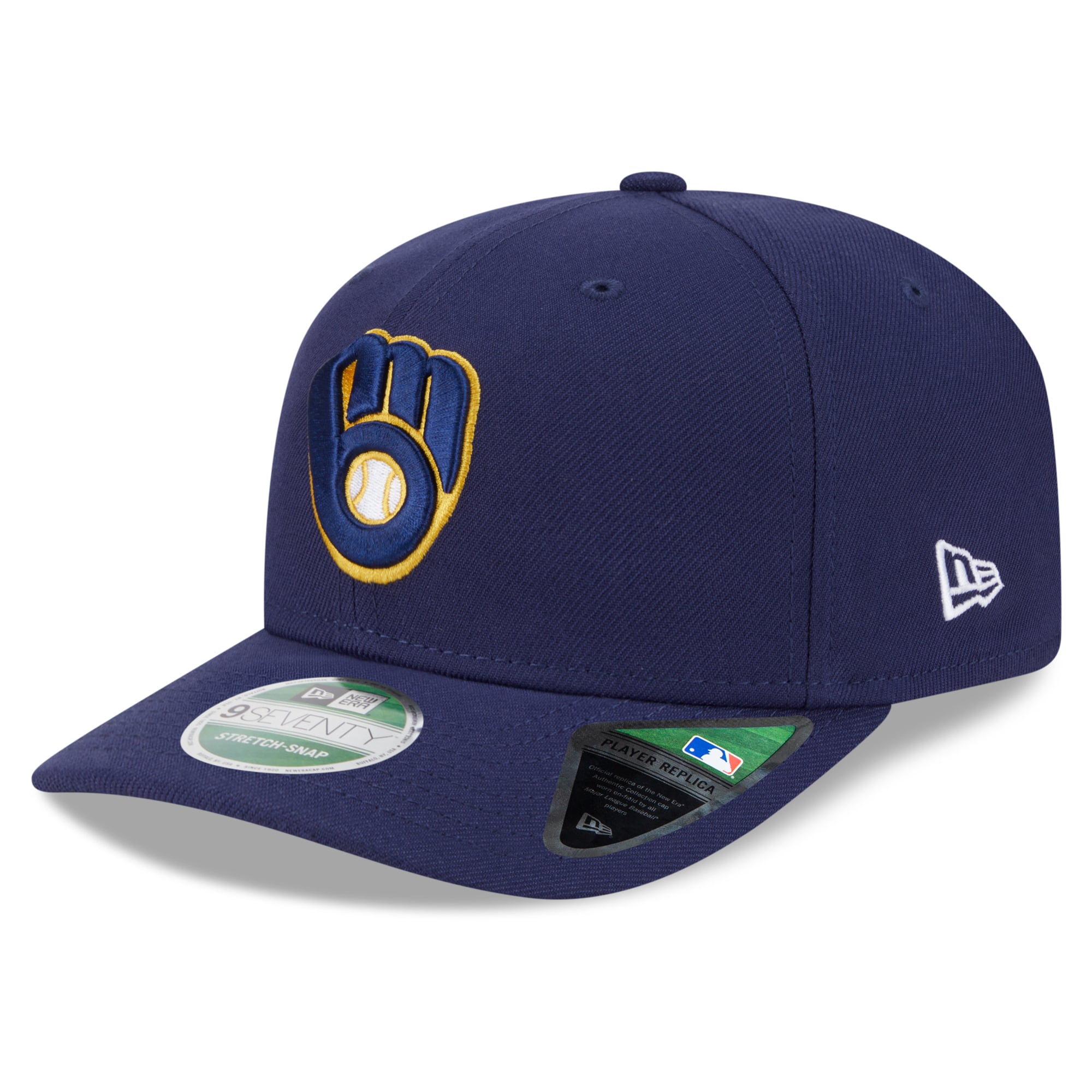 Casquette ajustable New Era bleu marine Milwaukee Brewers 2026 MLB Postseason 9SEVENTY pour homme