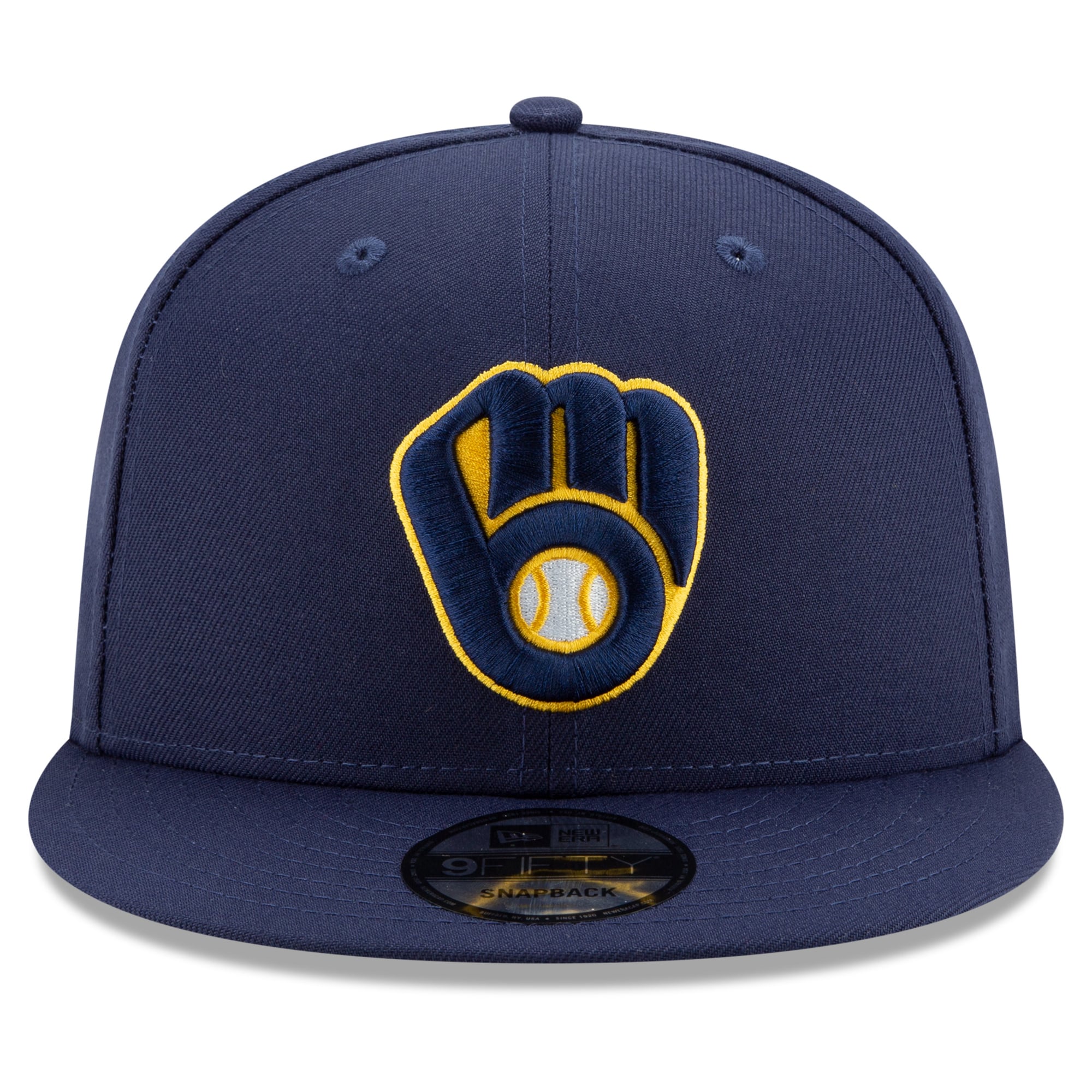 Casquette snapback New Era 9FIFTY pour homme, bleu marine, Milwaukee Brewers, édition spéciale séries éliminatoires MLB 2026.