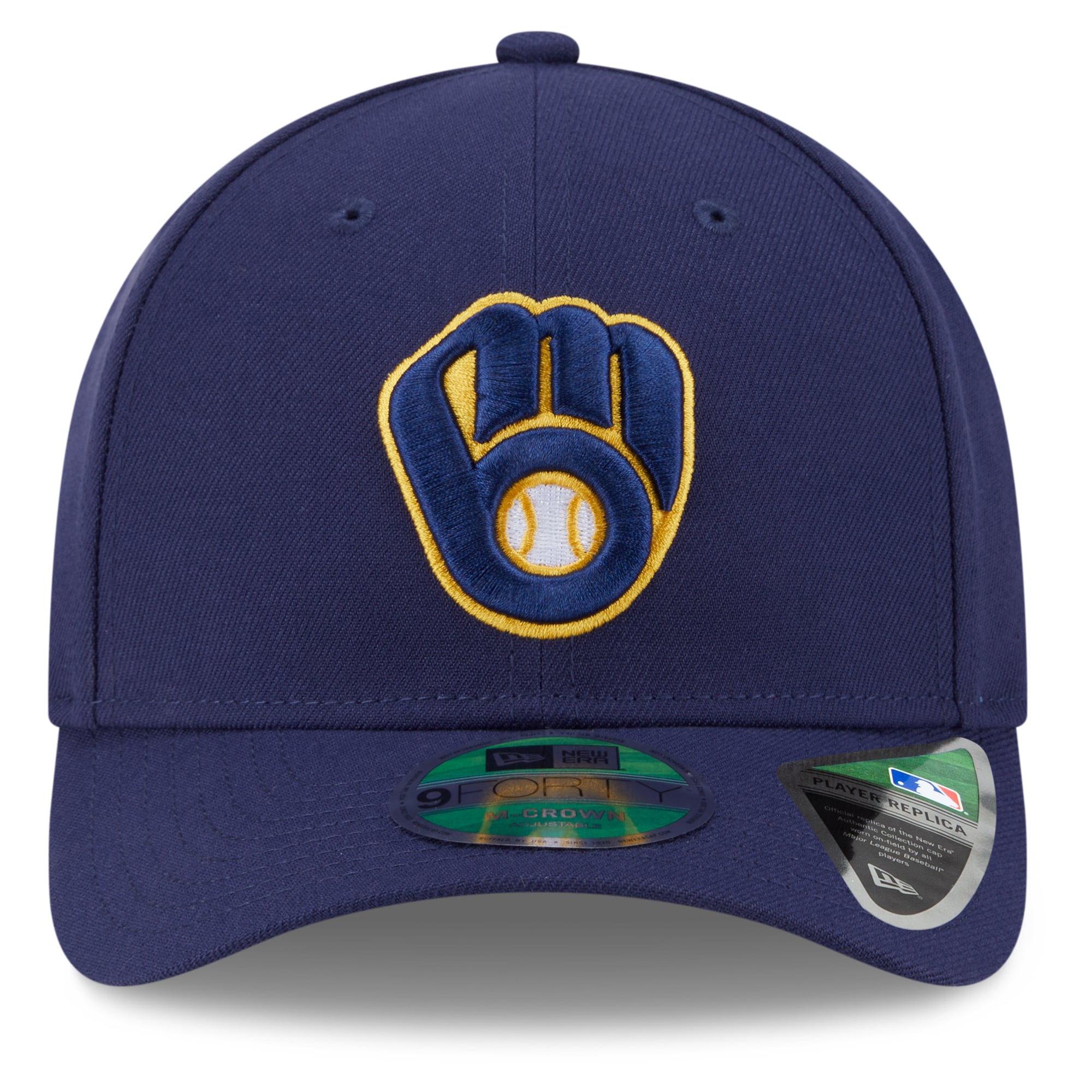 Casquette ajustable New Era 9FORTY pour homme, bleu marine, Milwaukee Brewers, écusson latéral des séries éliminatoires de la MLB 2026