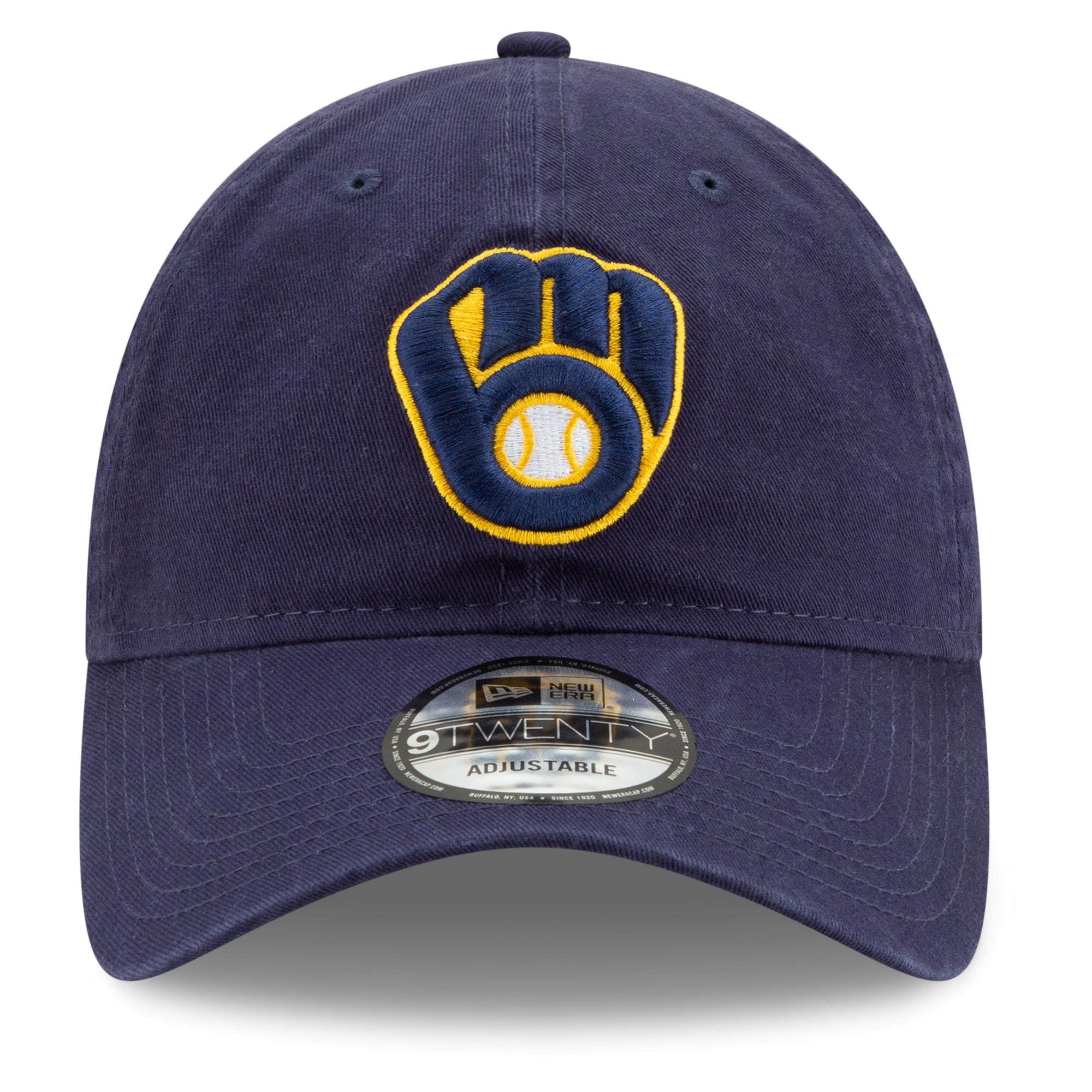 Casquette ajustable New Era pour homme, bleu marine, Milwaukee Brewers, édition spéciale séries éliminatoires MLB 2026, modèle 9TWENTY