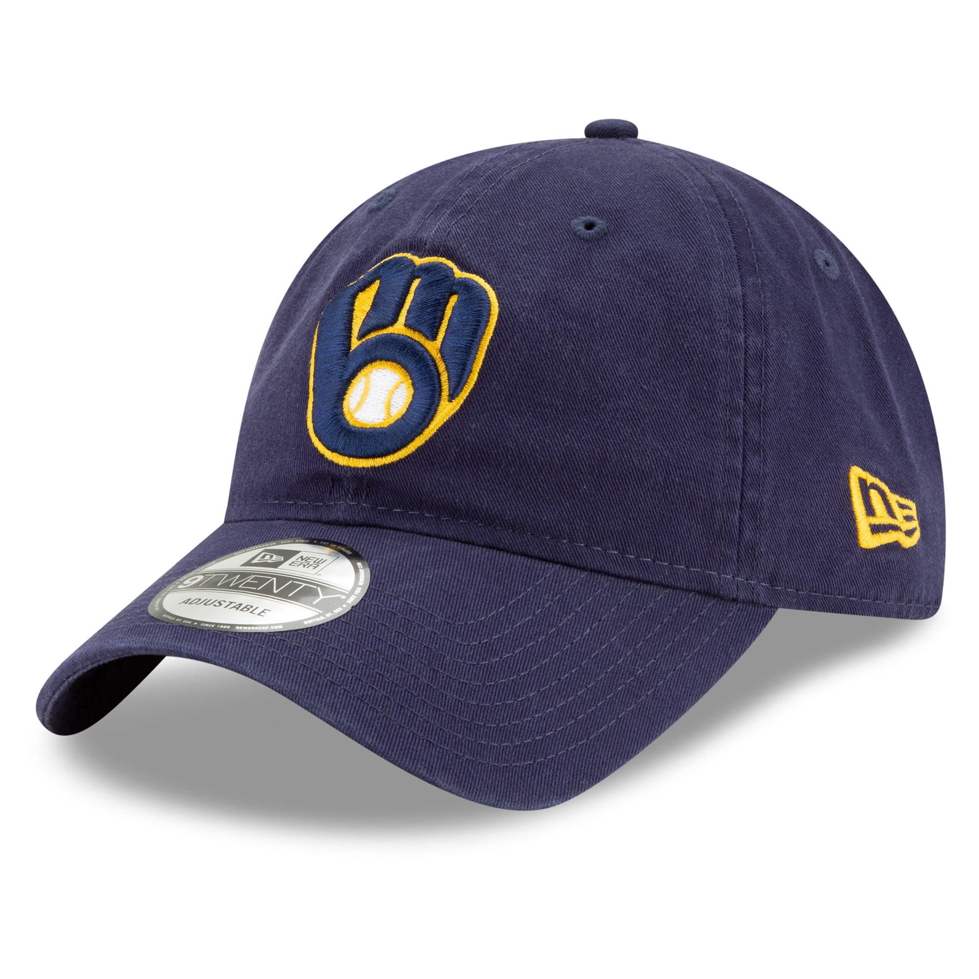 Casquette ajustable New Era pour homme, bleu marine, Milwaukee Brewers, édition spéciale séries éliminatoires MLB 2026, modèle 9TWENTY