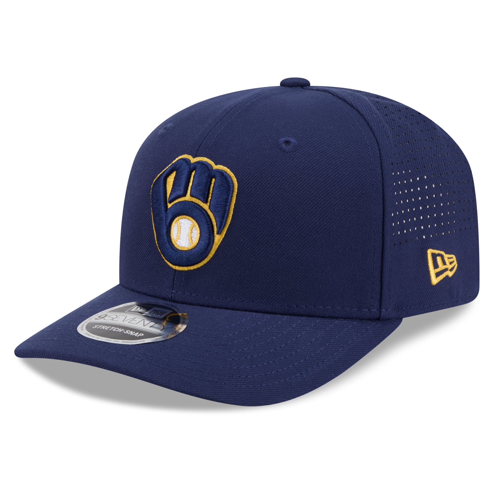 Casquette ajustable New Era Performance 9SEVENTY bleu marine pour homme