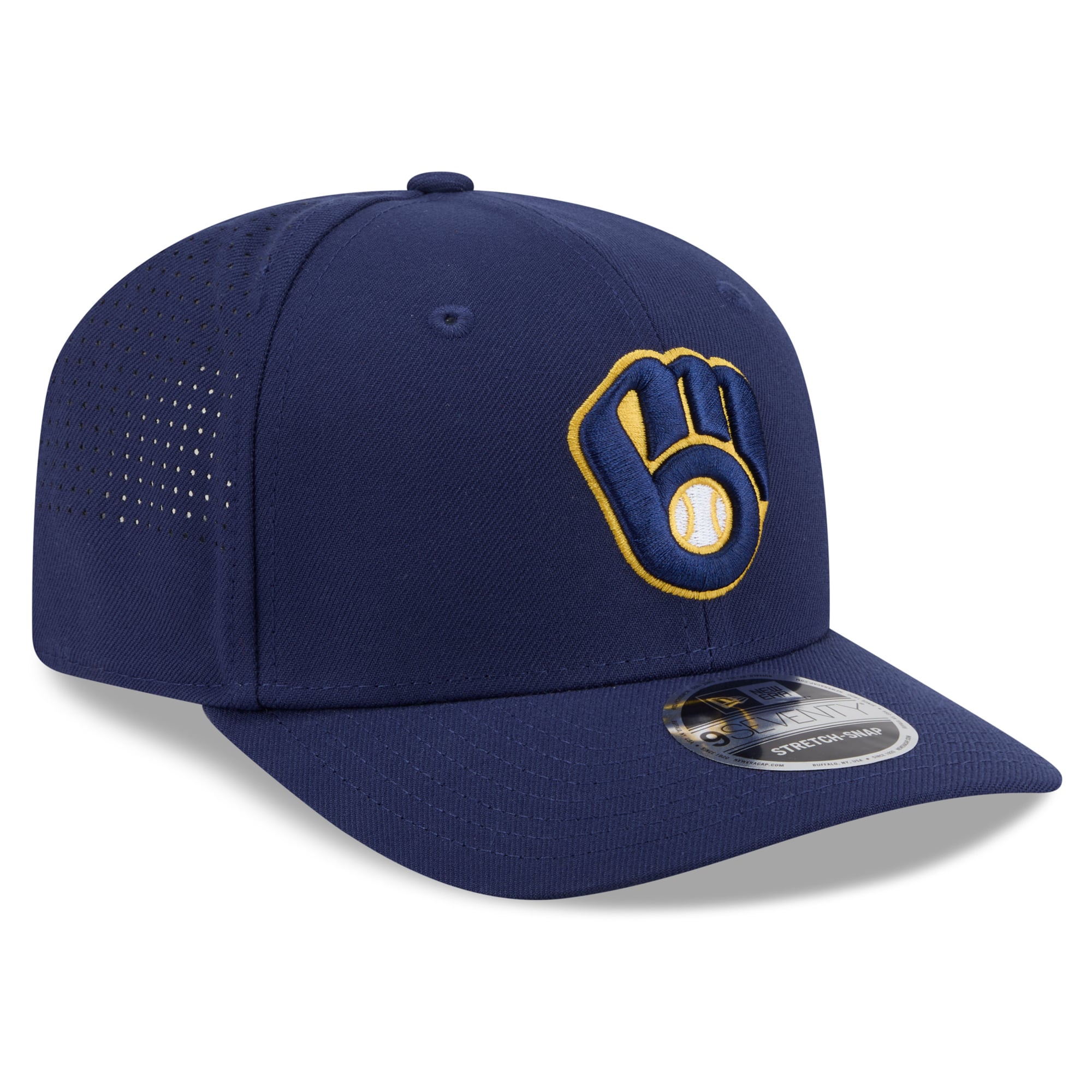 Casquette ajustable New Era Performance 9SEVENTY bleu marine pour homme