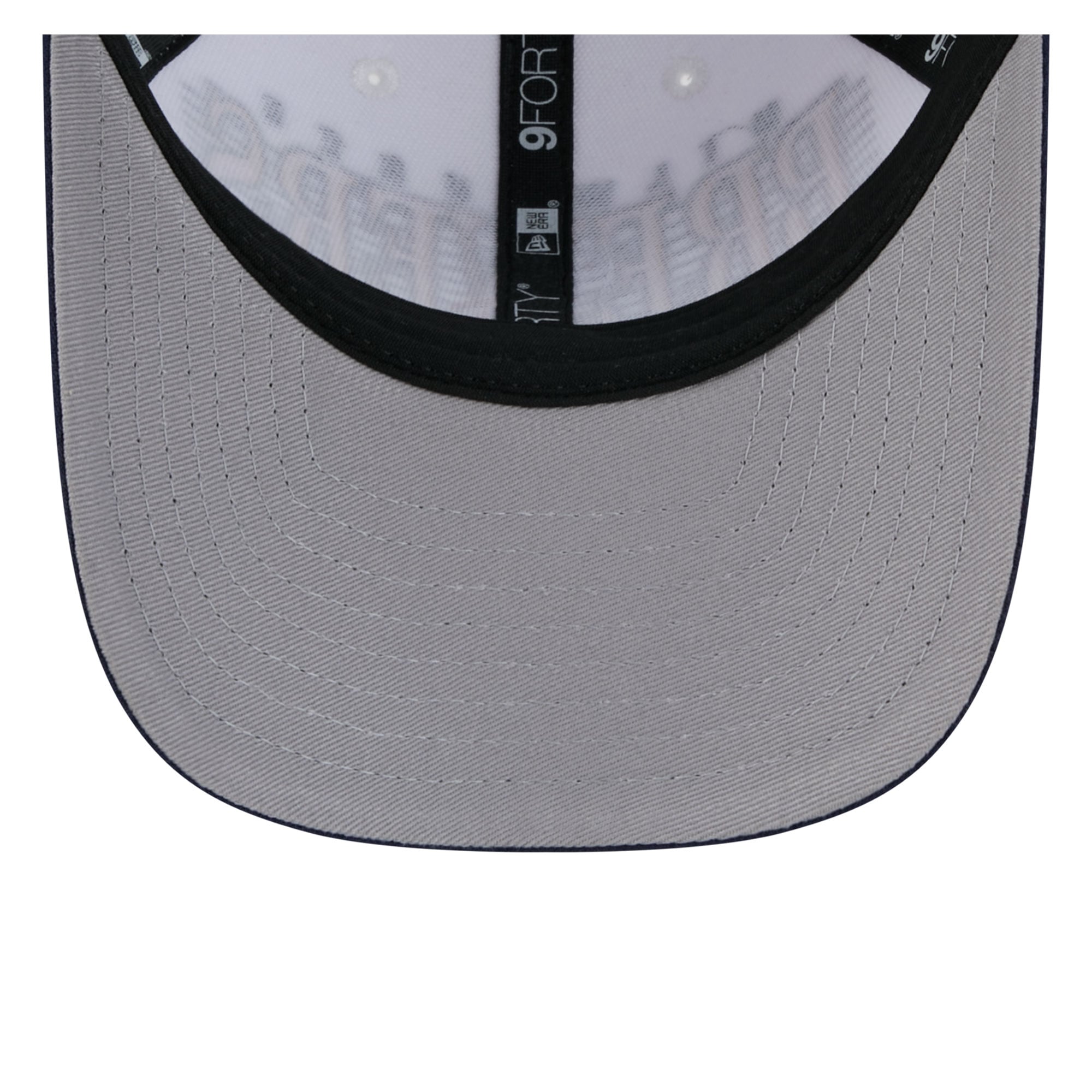 Men's New Era White/Navy Milwaukee Brewers Loyal 9FORTY M-Crown Adjustable Hat