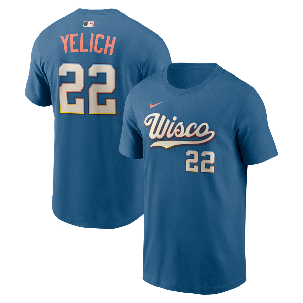 Men's Nike Christian Yelich Blue Milwaukee Brewers 2026 City Connect ...