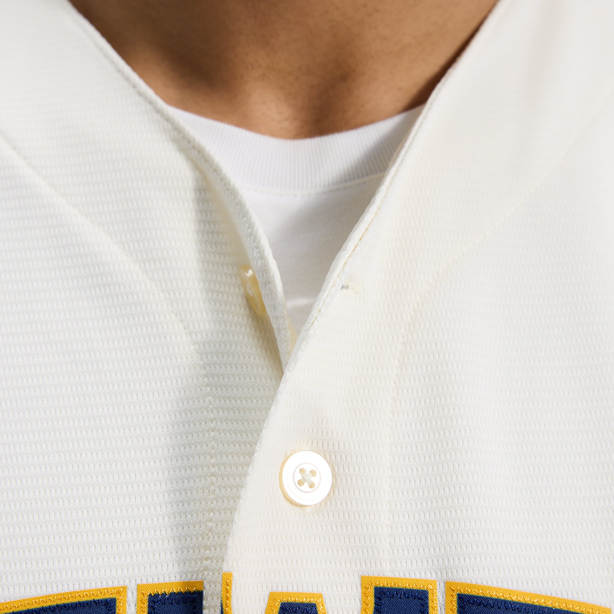 Men's Nike Cream Milwaukee Brewers Home Replica Team Jersey