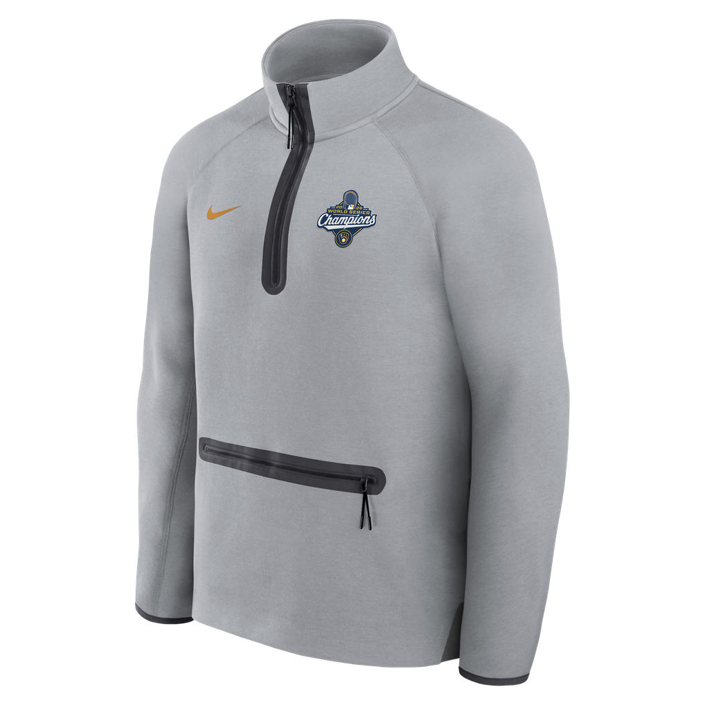 Milwaukee Brewers Nike 2026 World Series Champions Tech Fleece Raglan ...