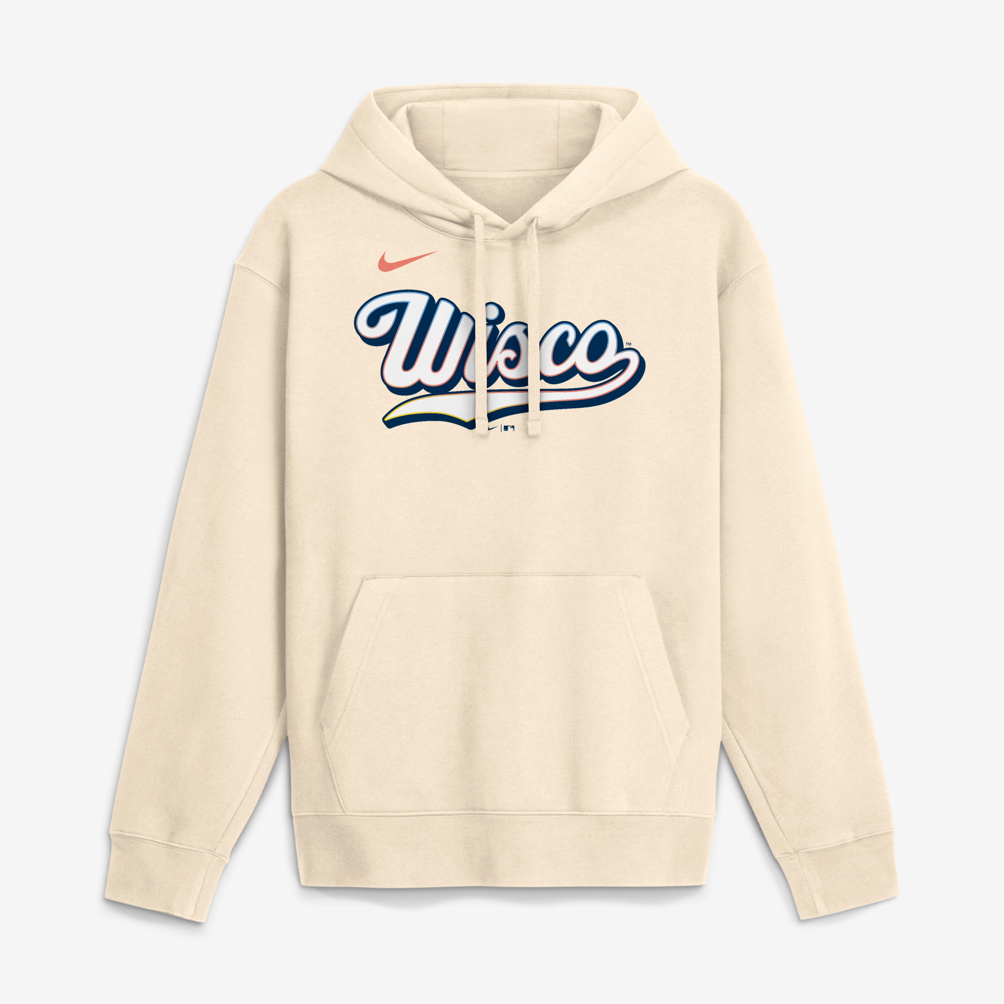 Sweat à capuche en polaire Nike Jacob Misiorowski bleu marine Milwaukee Brewers, avec nom et numéro.