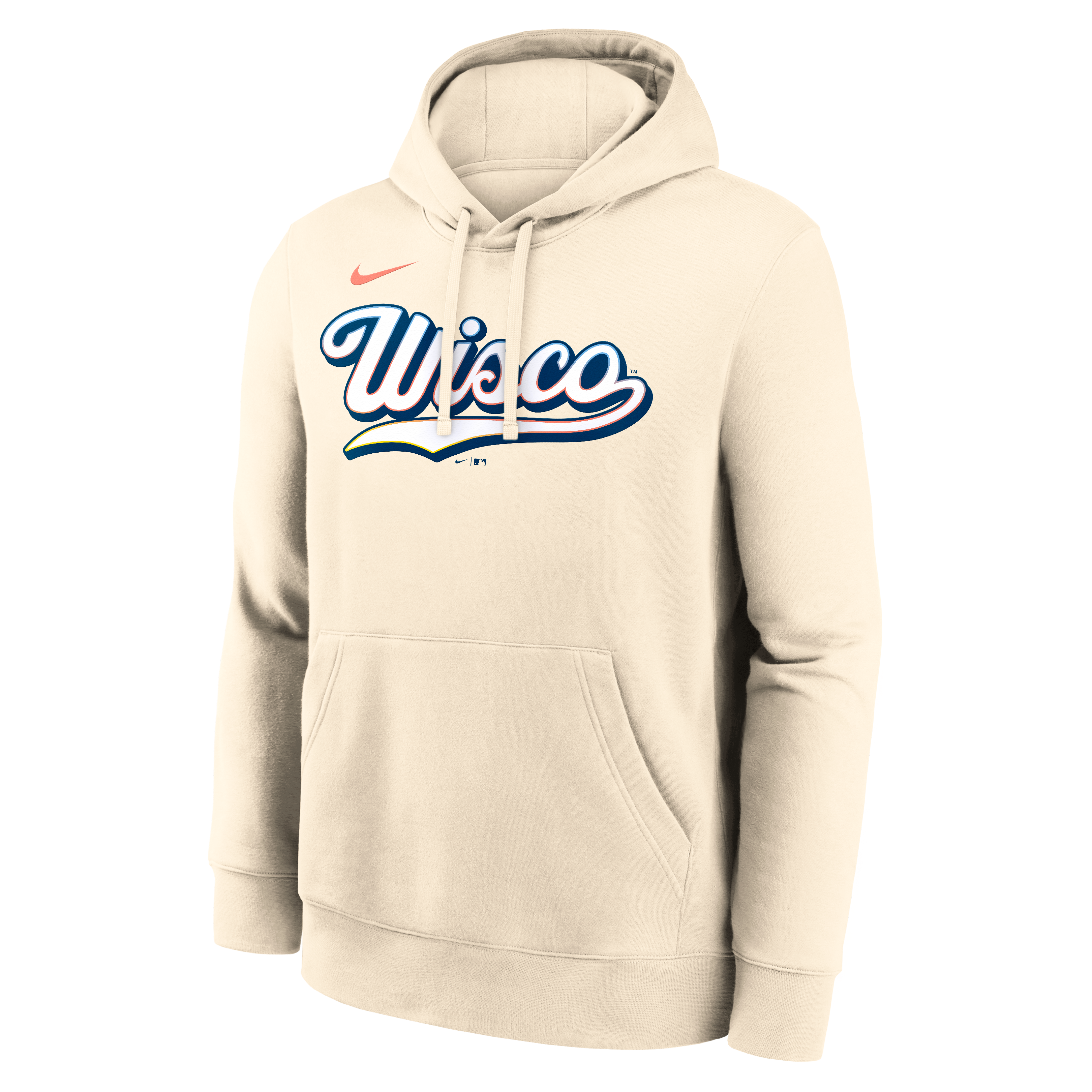 Sweat à capuche en polaire Nike Jacob Misiorowski bleu marine Milwaukee Brewers, avec nom et numéro.