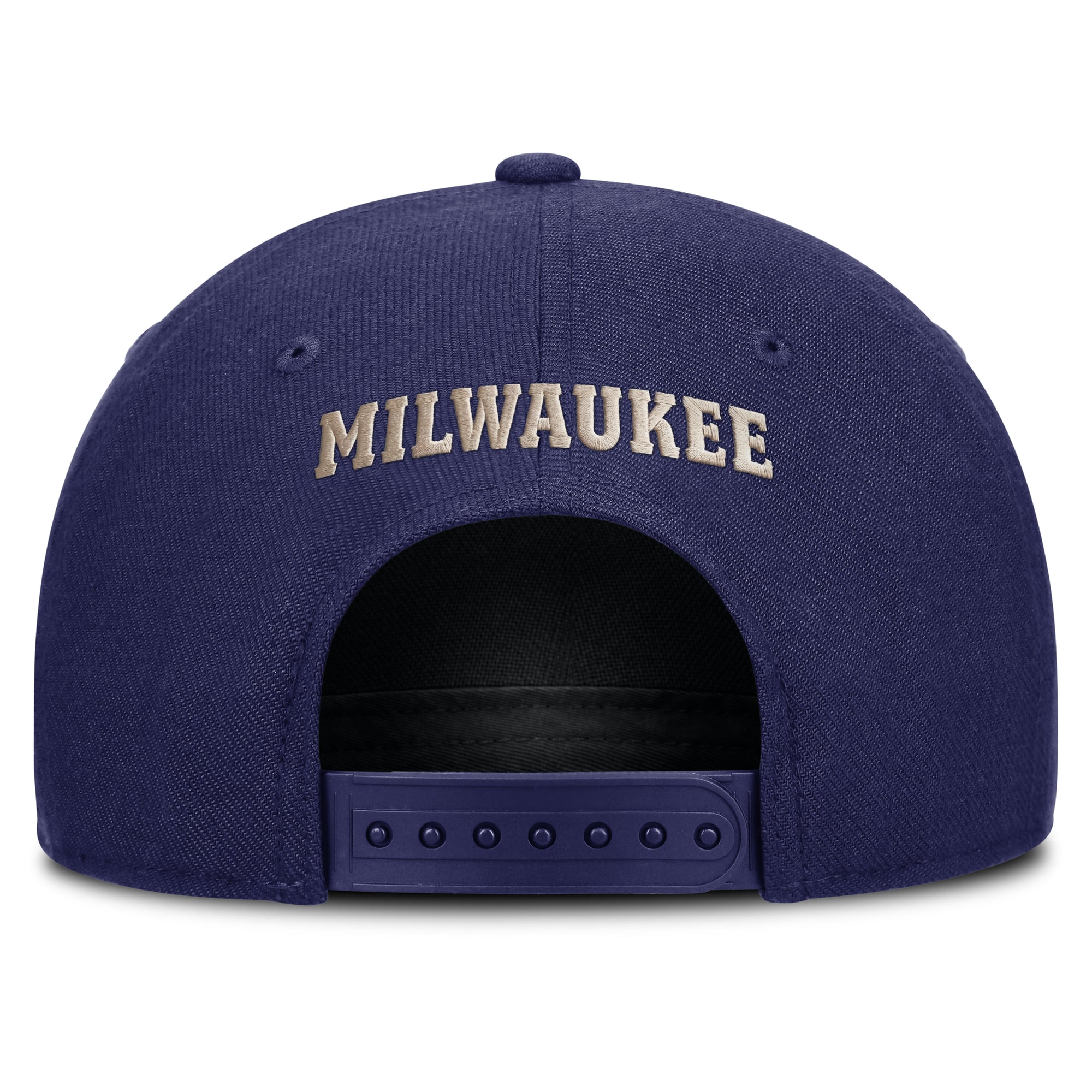 Casquette ajustable Nike pour homme, marron clair/bleu roi, Milwaukee Brewers Cooperstown Rise A-Frame