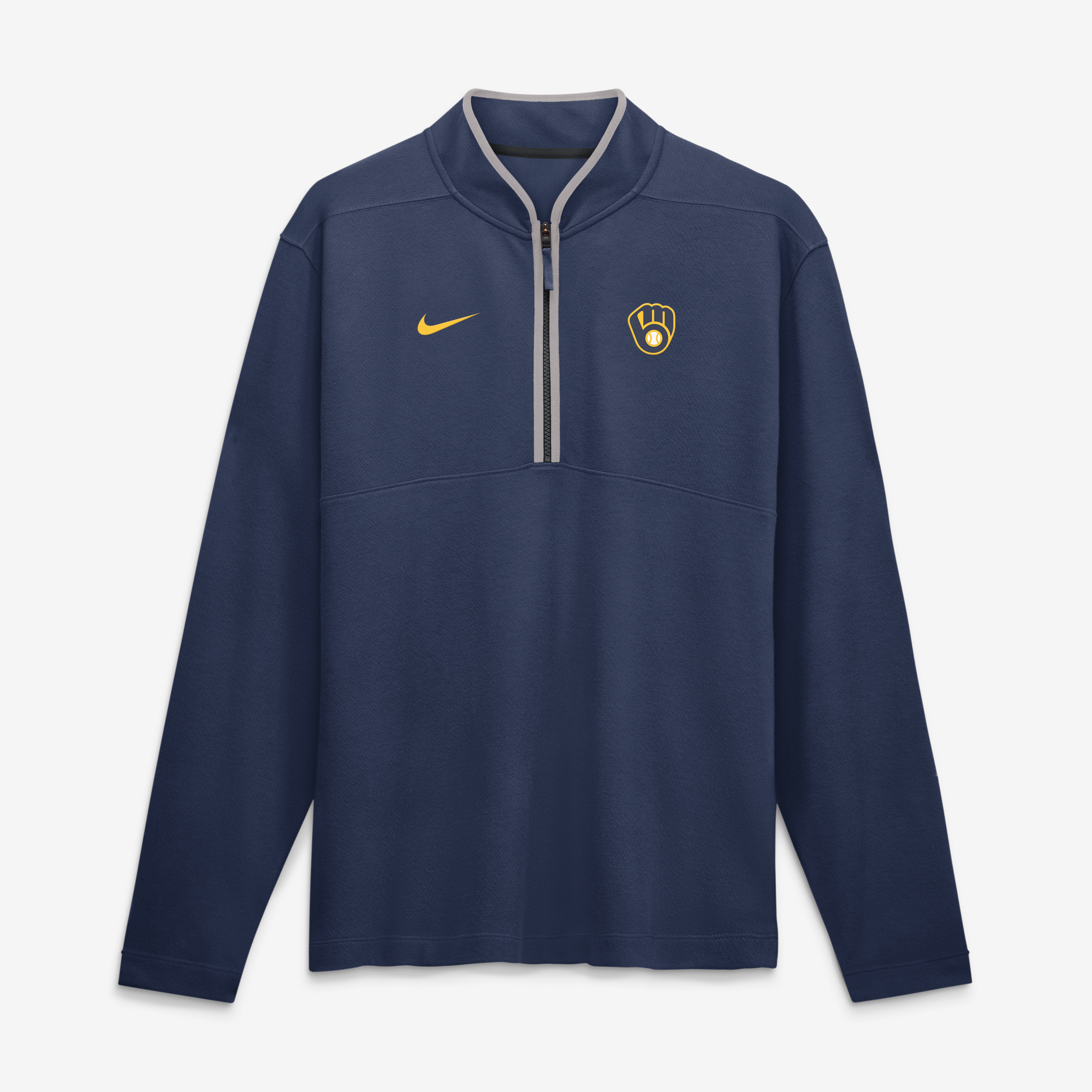 Pull-over Nike Dri-FIT Victory bleu marine pour homme, Milwaukee Brewers.
