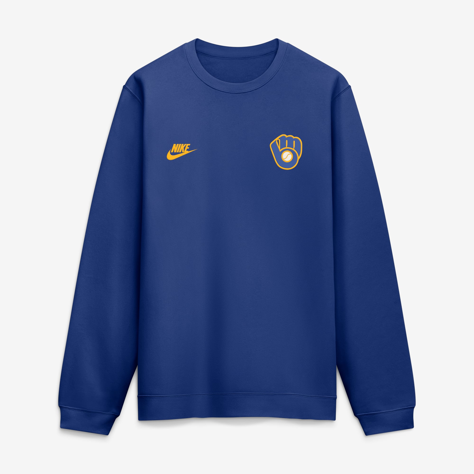 Men's Nike Royal Milwaukee Brewers Cooperstown Diamond Sweatshirt