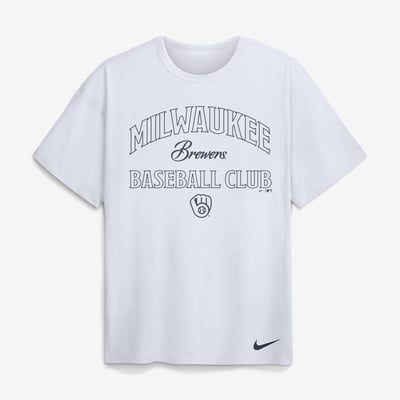 Milwaukee Brewers Nike Max90 Heavyweight T-Shirt - White