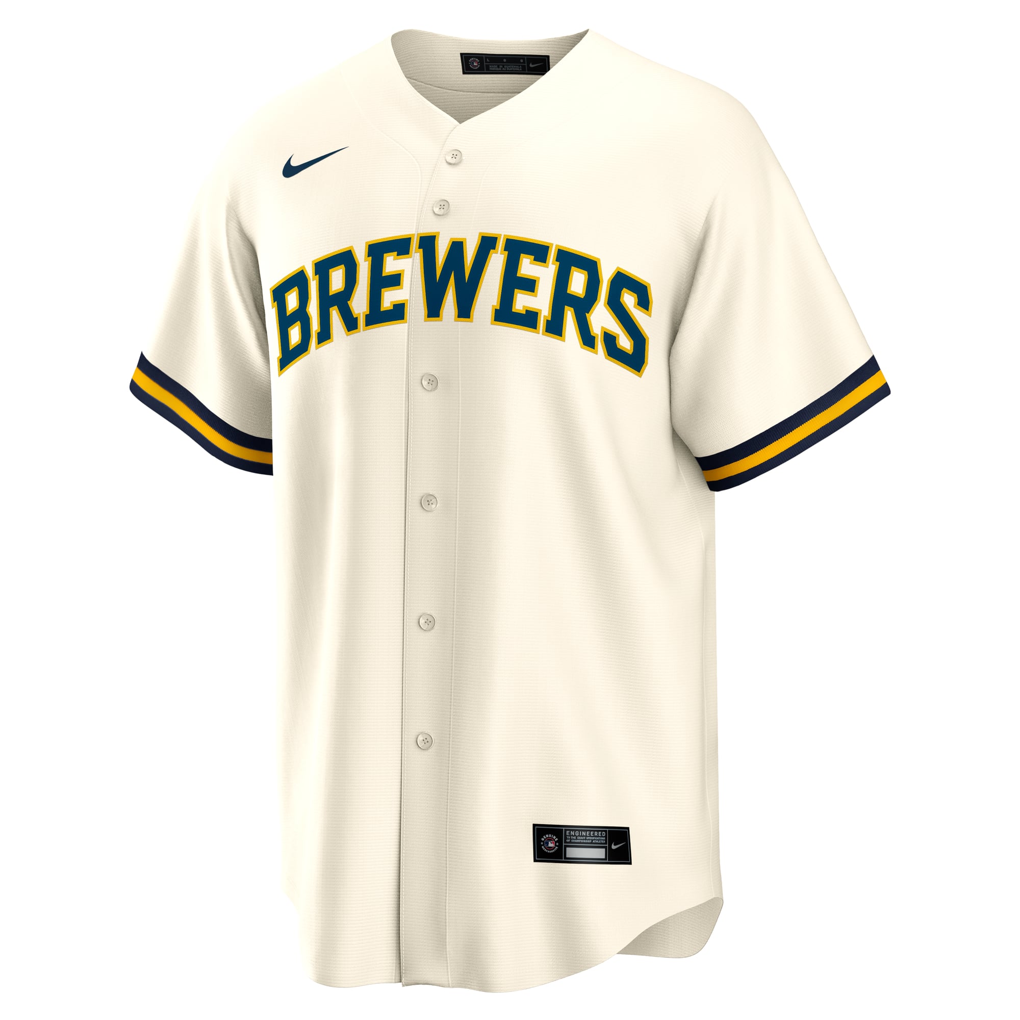 Men's Nike William Contreras Cream Milwaukee Brewers Home Replica Jersey