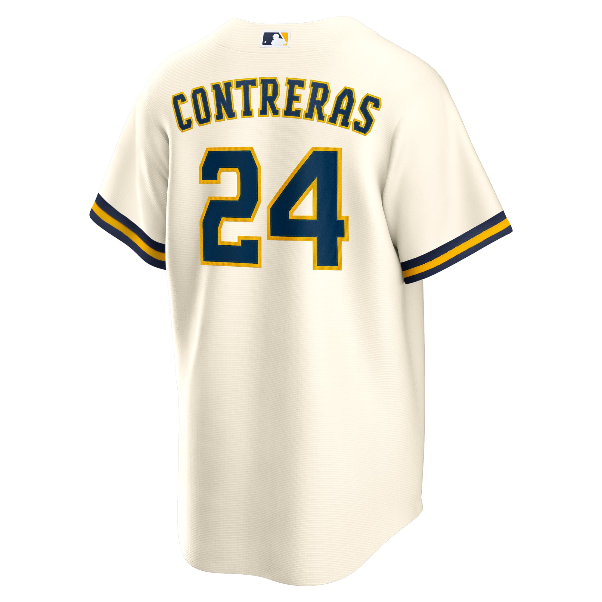 Men's Nike William Contreras Cream Milwaukee Brewers Home Replica Jersey