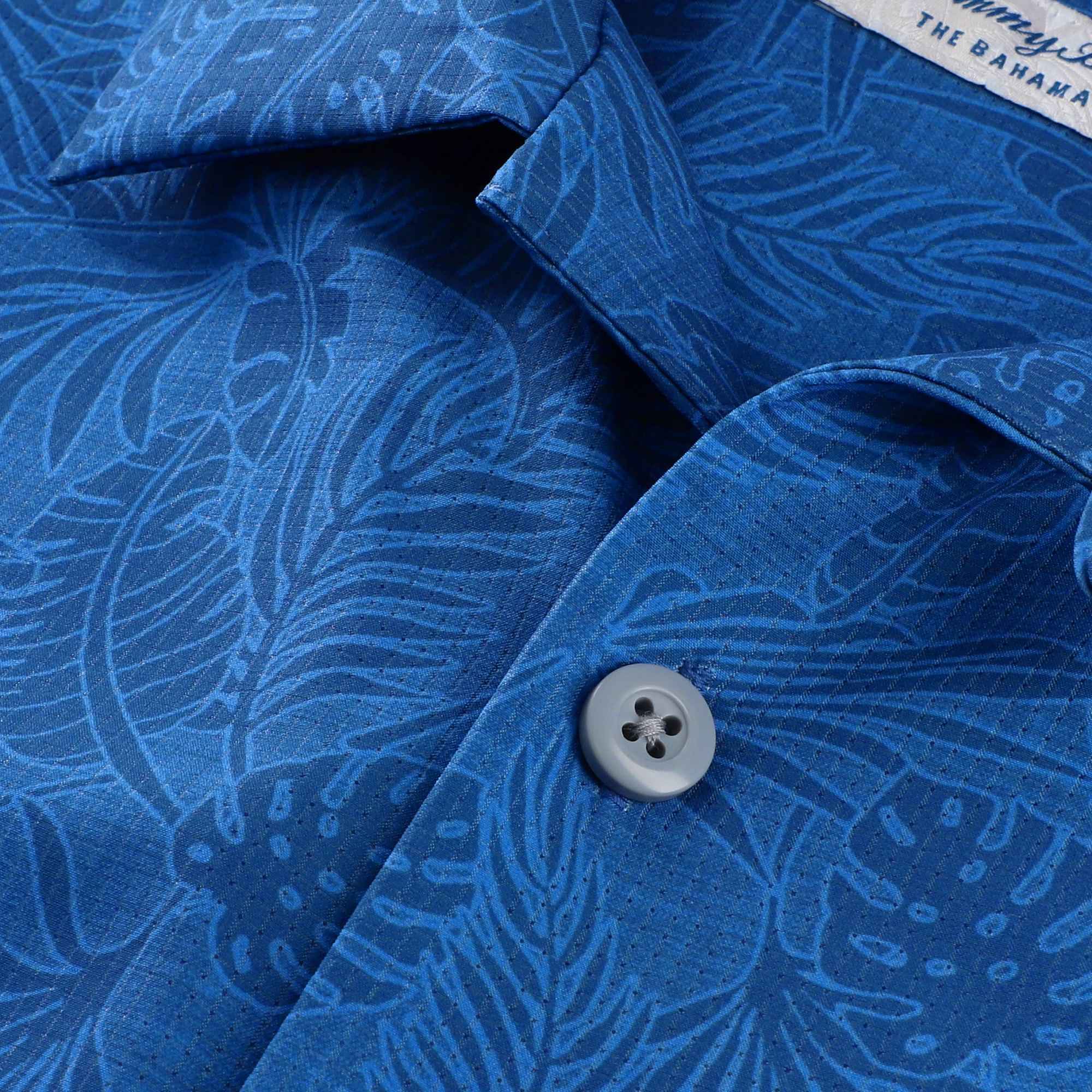 Chemise boutonnée Tommy Bahama Royal Milwaukee Brewers Saltwater Fronds IslandZone pour homme