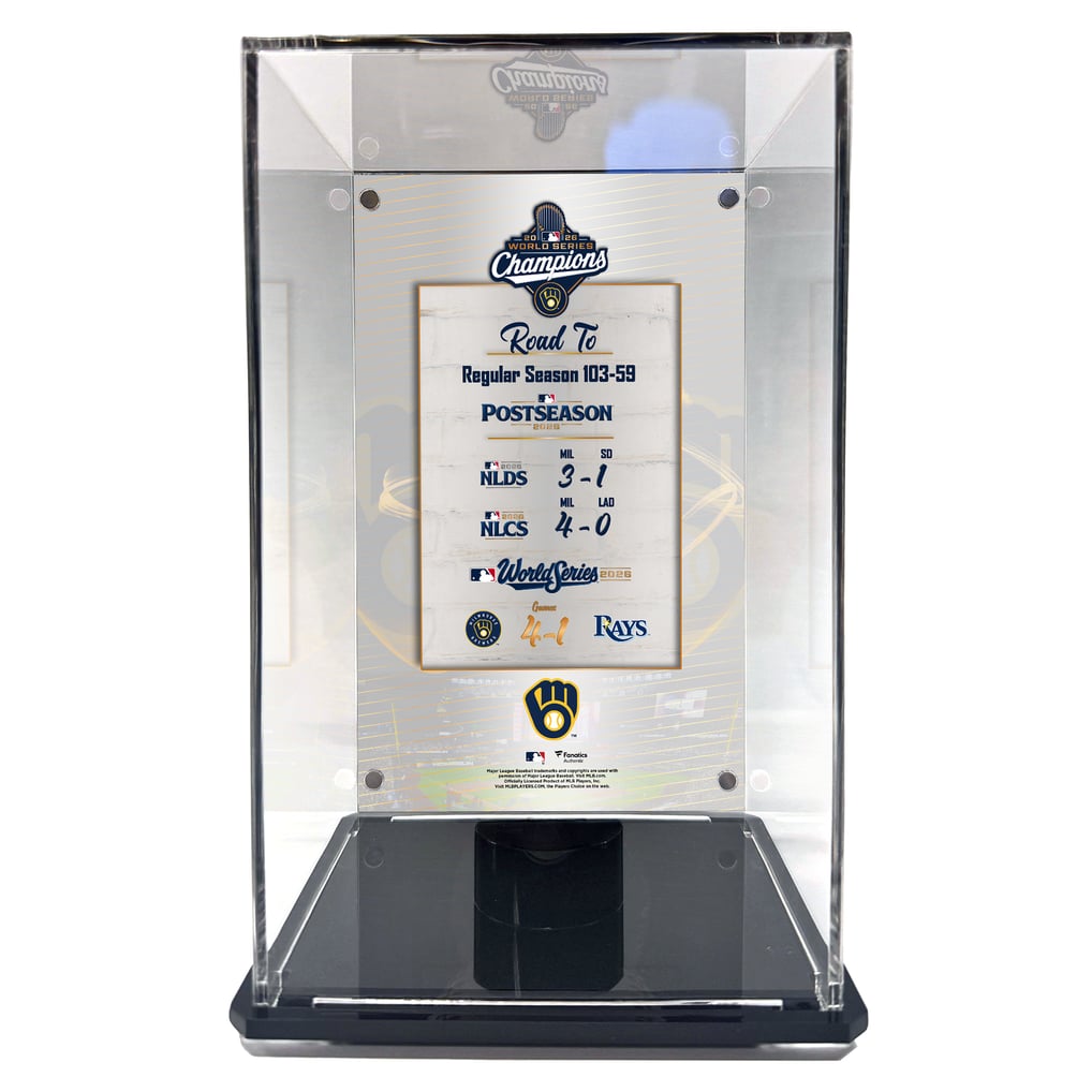 Milwaukee Brewers 2026 World Series Champions Tall Baseball Display ...