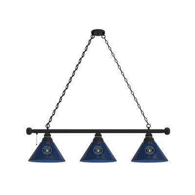 Milwaukee Brewers 3-Shade Billiard Light with Black Fixture