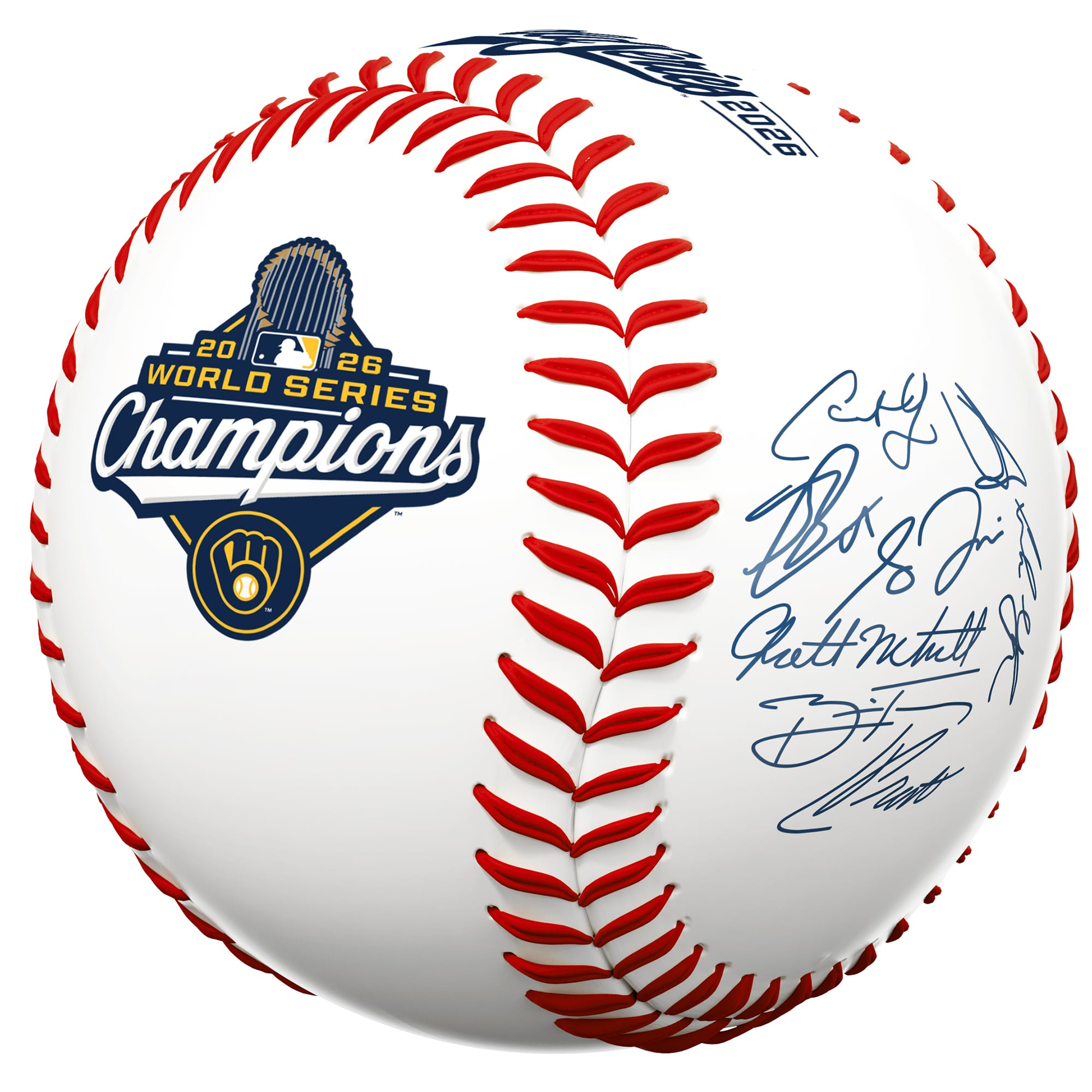 Milwaukee Brewers Facsimile Signature Rawlings 2026 World Series ...