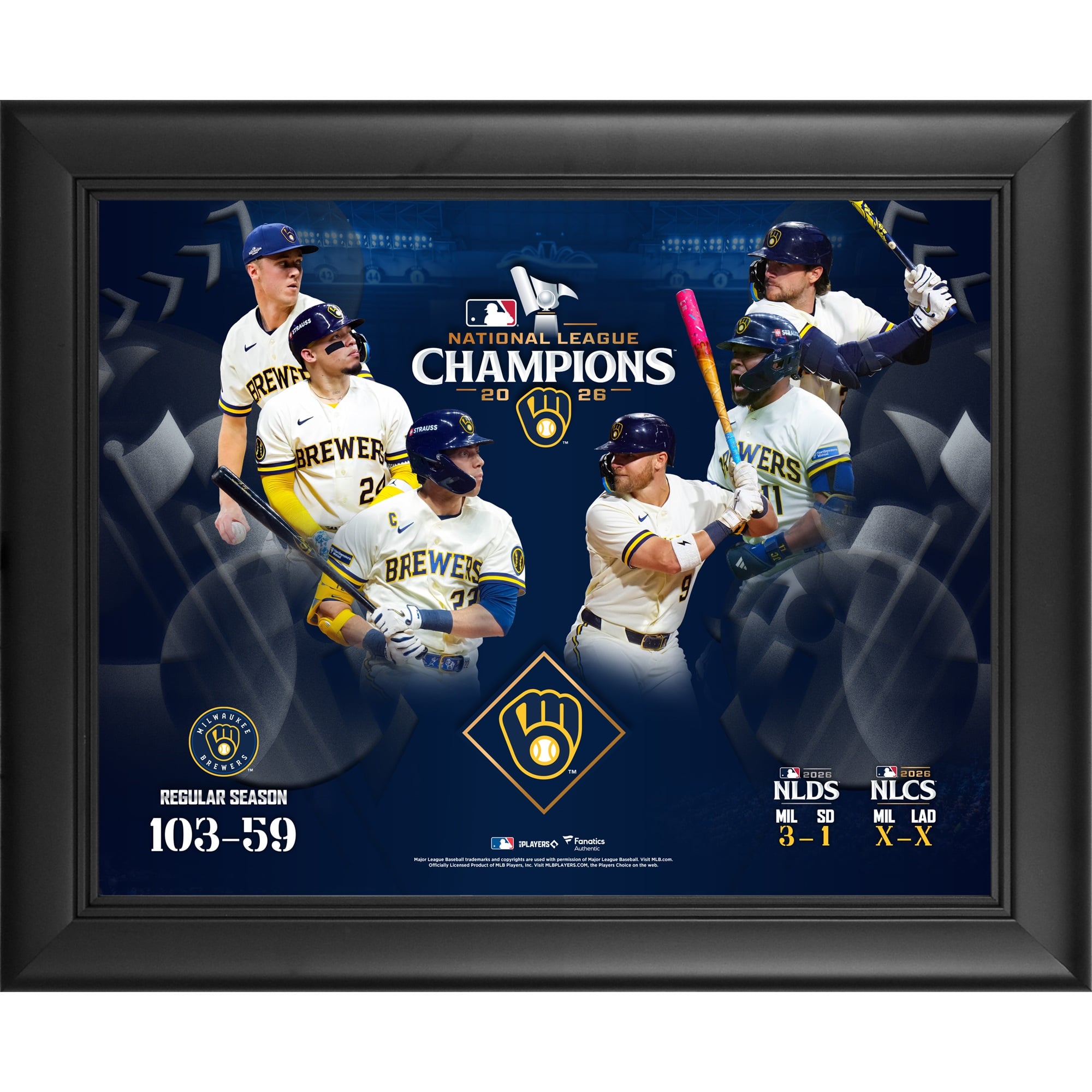 Milwaukee Brewers Framed 13