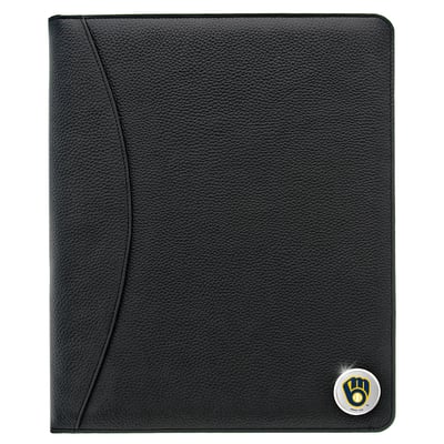 Milwaukee Brewers Leather Portfolio