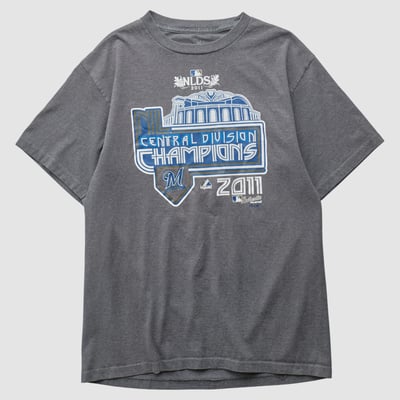 Milwaukee Brewers Majestic 2011 T-shirt - Charcoal - S by Fanatics Real Vintage