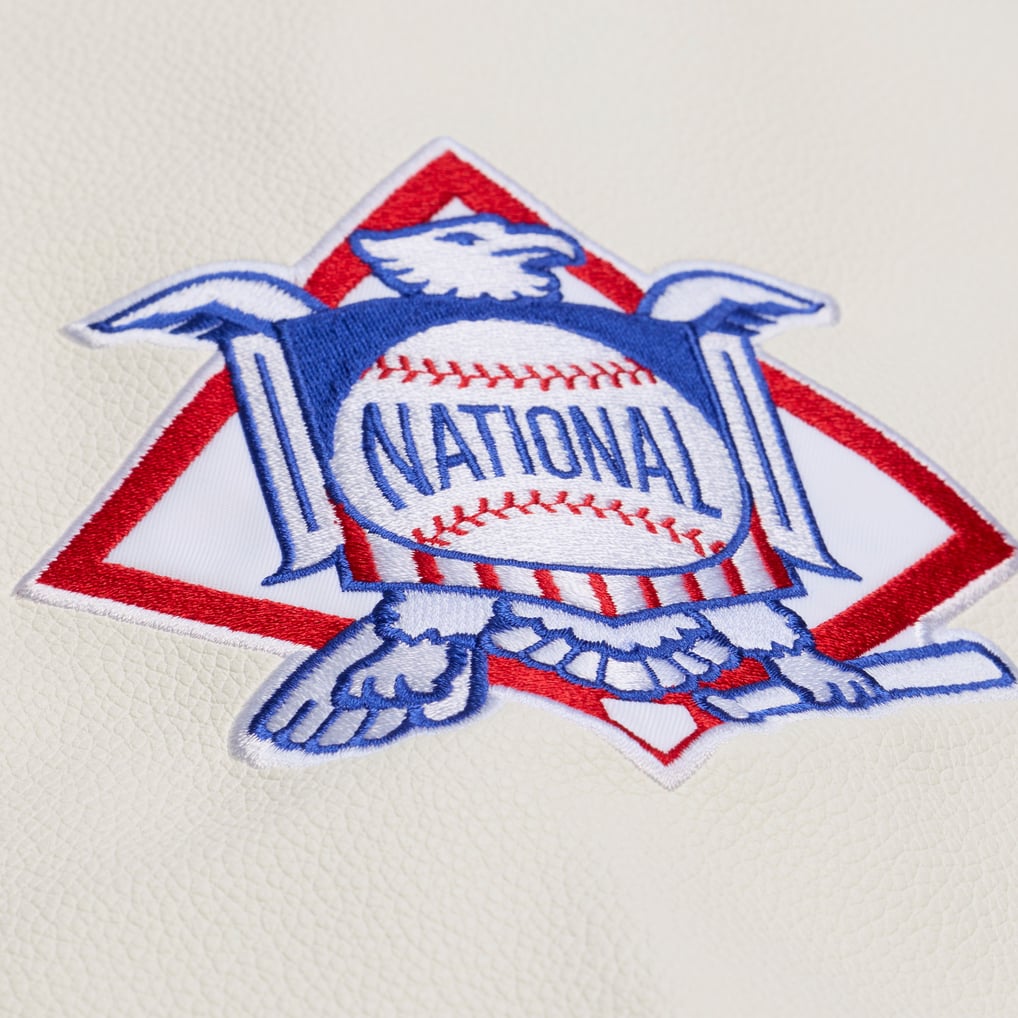 Milwaukee Brewers Navy/White Off Day Varsity Full-Snap Jacket