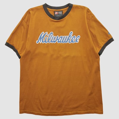Milwaukee Brewers Nike 2000s T-shirt - Clay - S by Fanatics Real Vintage