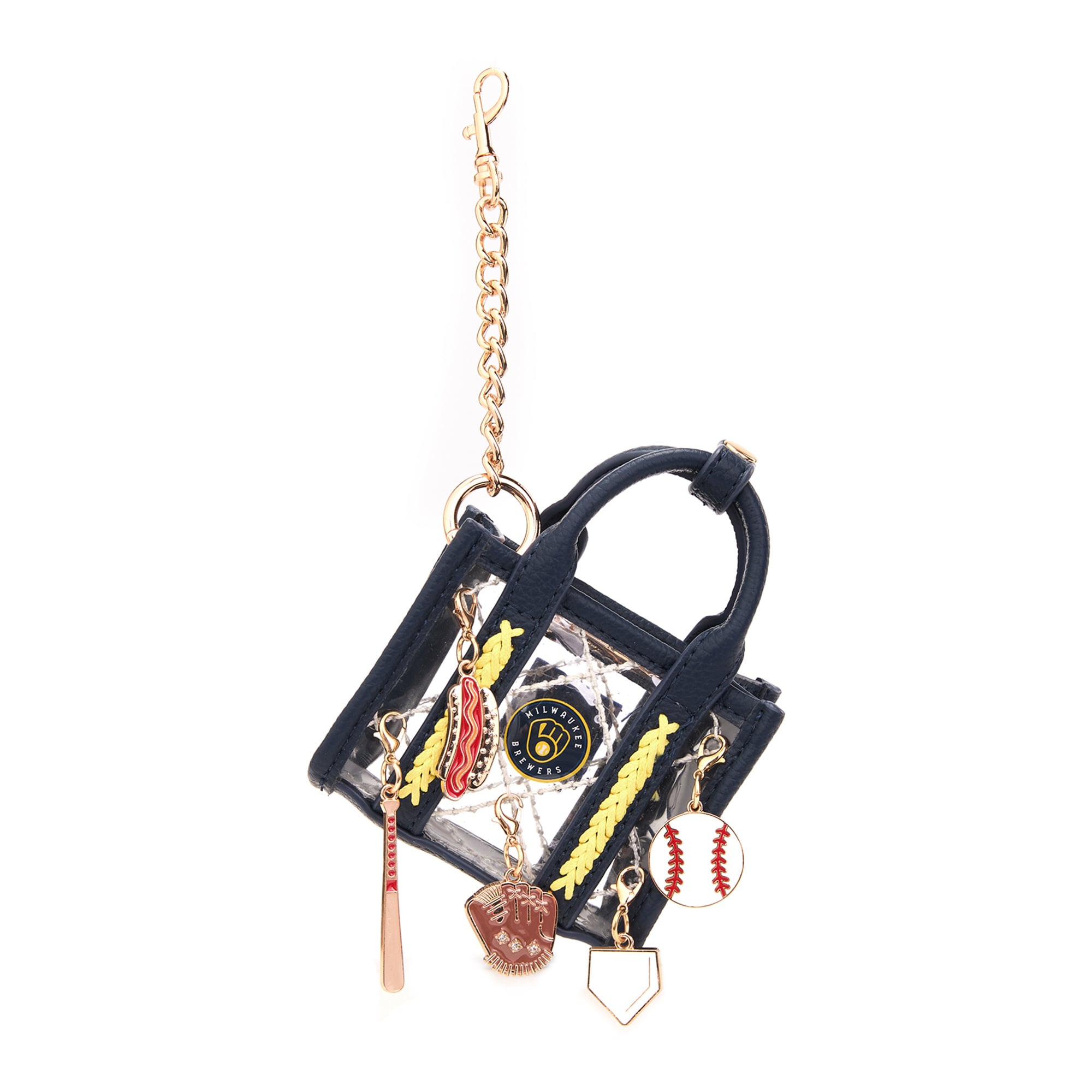 Montana West Milwaukee Brewers Clear Bag Charm