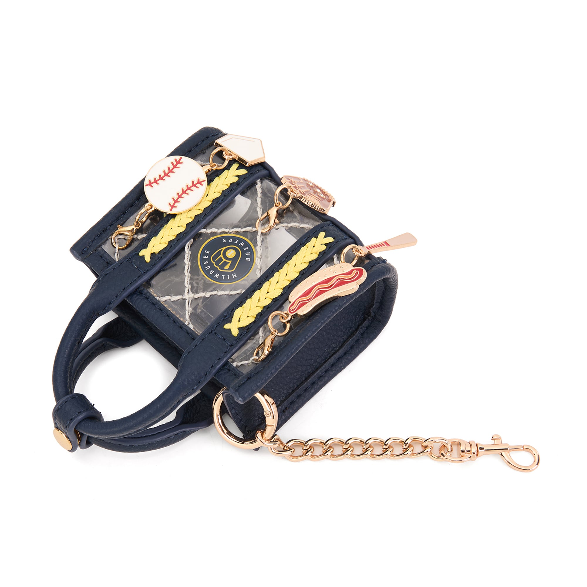 Montana West Milwaukee Brewers Clear Bag Charm