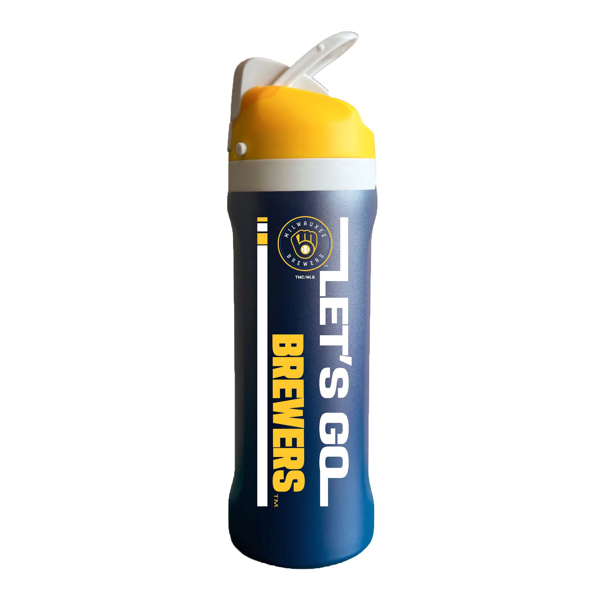 Gobelet isotherme en acier inoxydable de 710 ml (24 oz) aux couleurs de l'équipe Milwaukee Brewers, par Memory Company