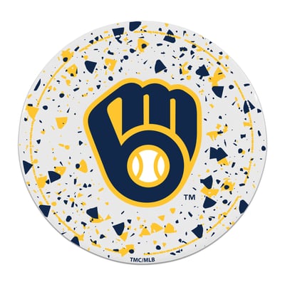 Milwaukee Brewers The Memory Company Circle Ceramic Coaster Set