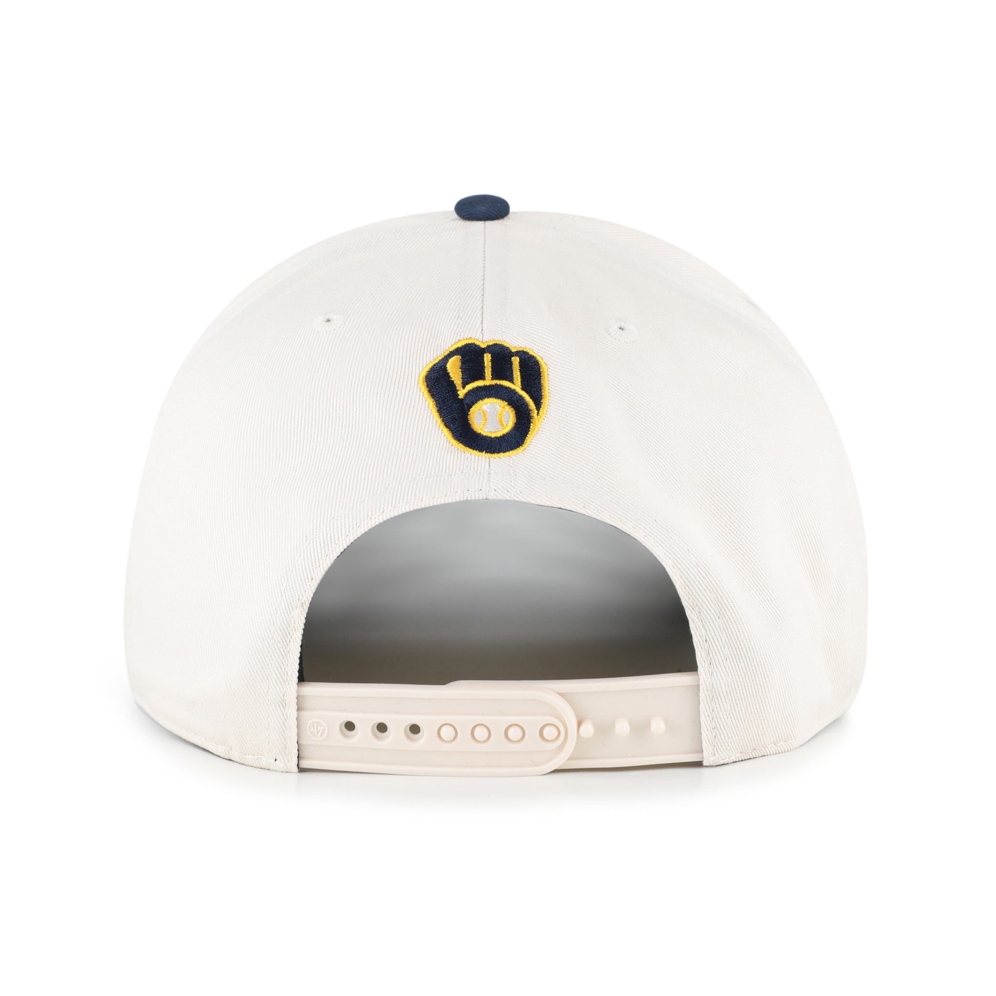 Unisex '47 Natural/Navy Milwaukee Brewers Rope Script Hitch Adjustable Hat