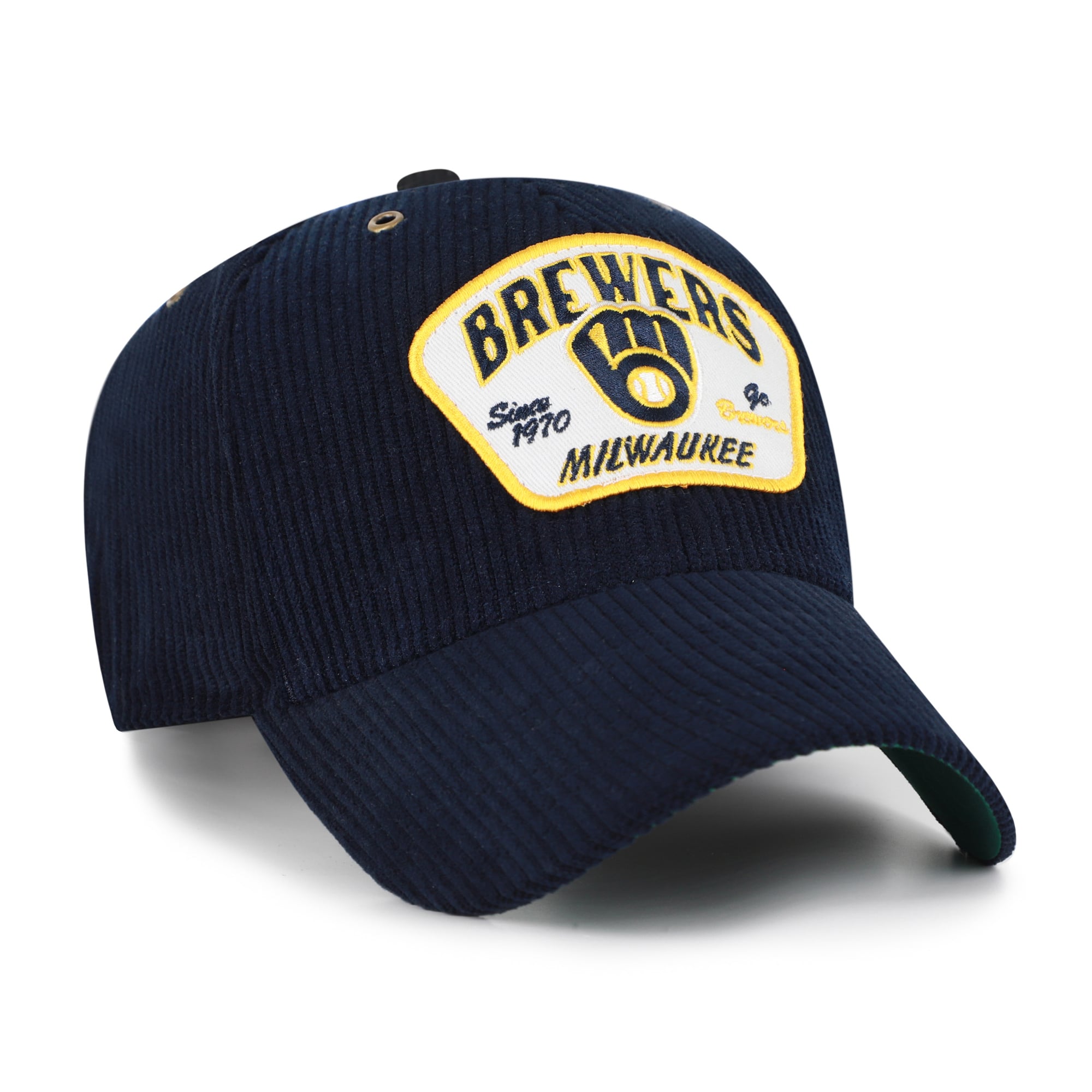 Casquette unisexe ajustable '47 Navy Milwaukee Brewers Accordia en velours côtelé MVP