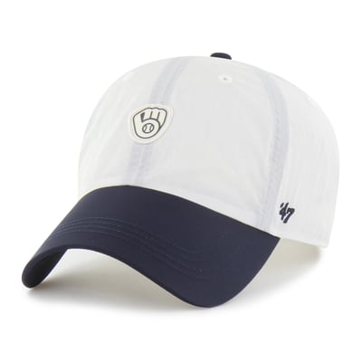 Milwaukee Brewers '47 Unisex Modernia Clean Up Adjustable Hat - White/Navy