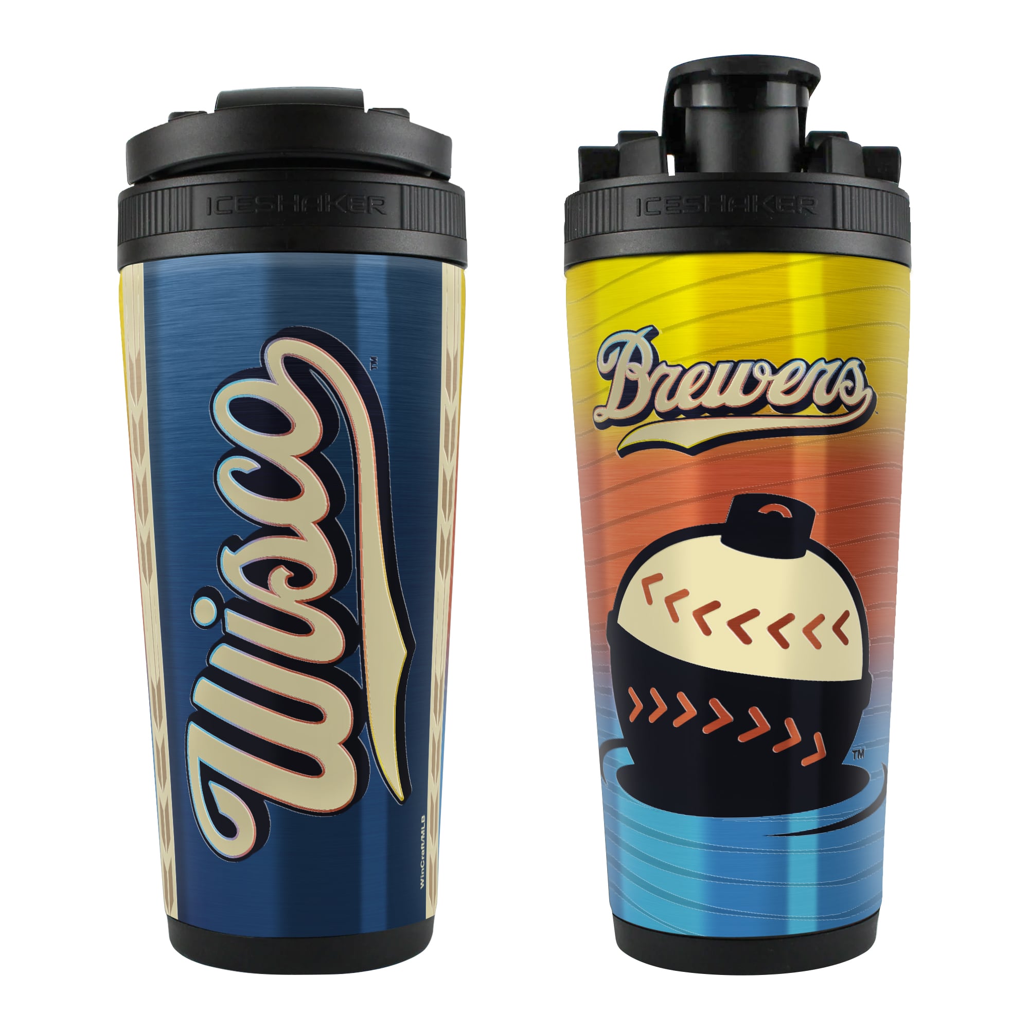 WinCraft Milwaukee Brewers 2026 City Connect 26oz. 4D Ice Shaker Bottle