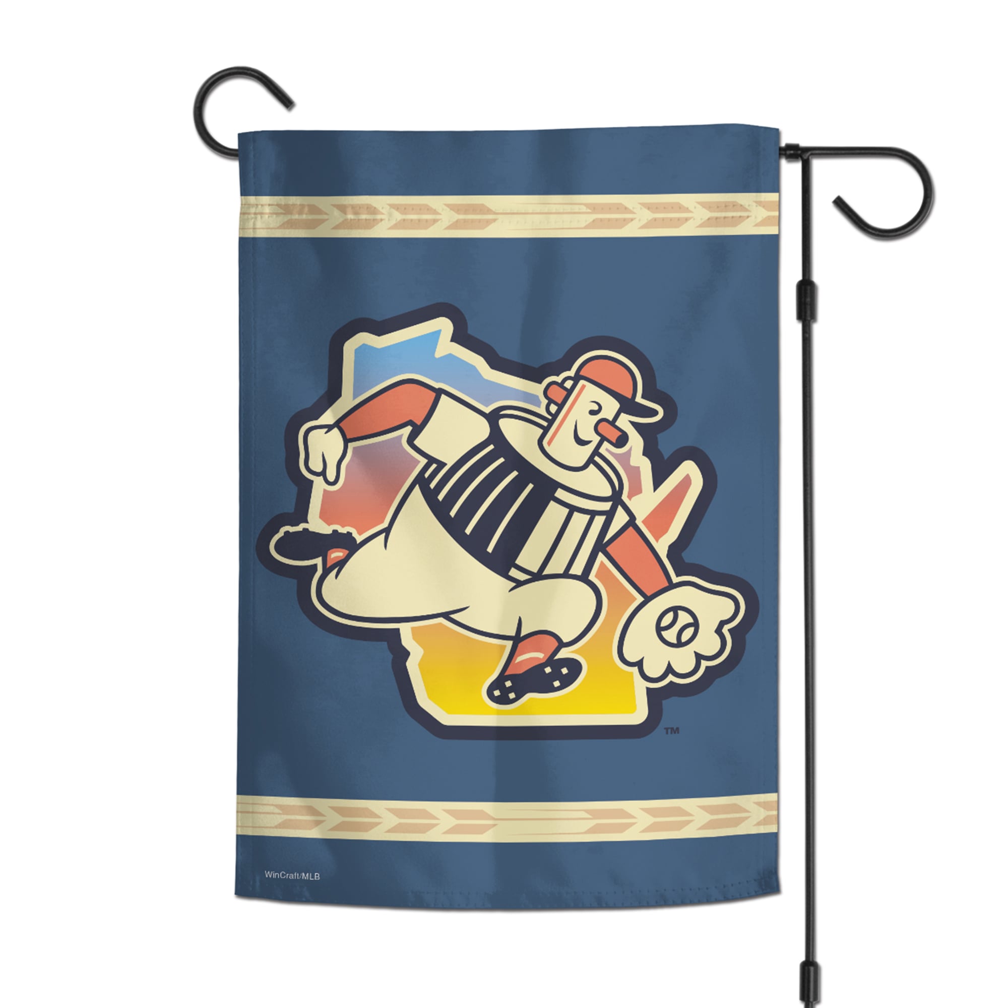 Drapeau de jardin double face WinCraft Milwaukee Brewers 2026 City Connect 12 po x 18 po