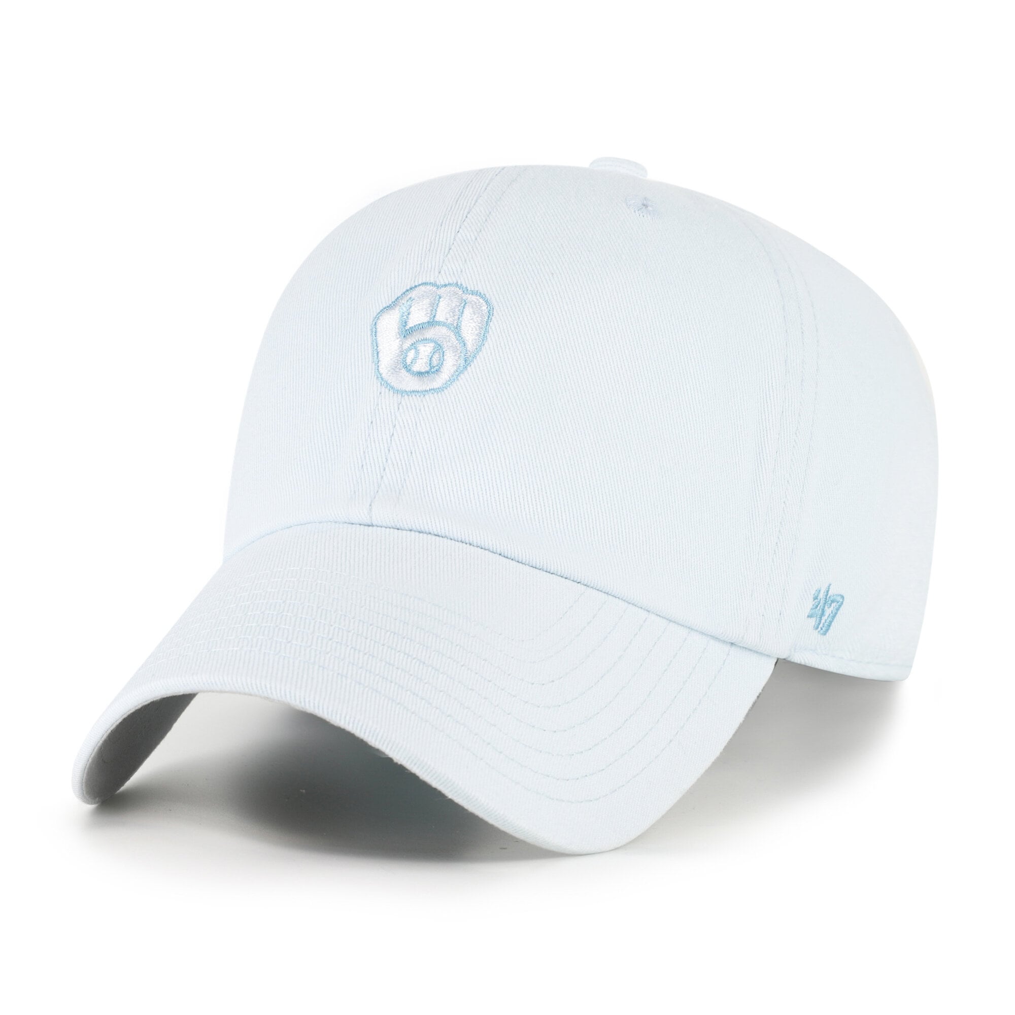 Casquette ajustable Milwaukee Brewers Pastel Clean Up rose clair pour femme, modèle 47