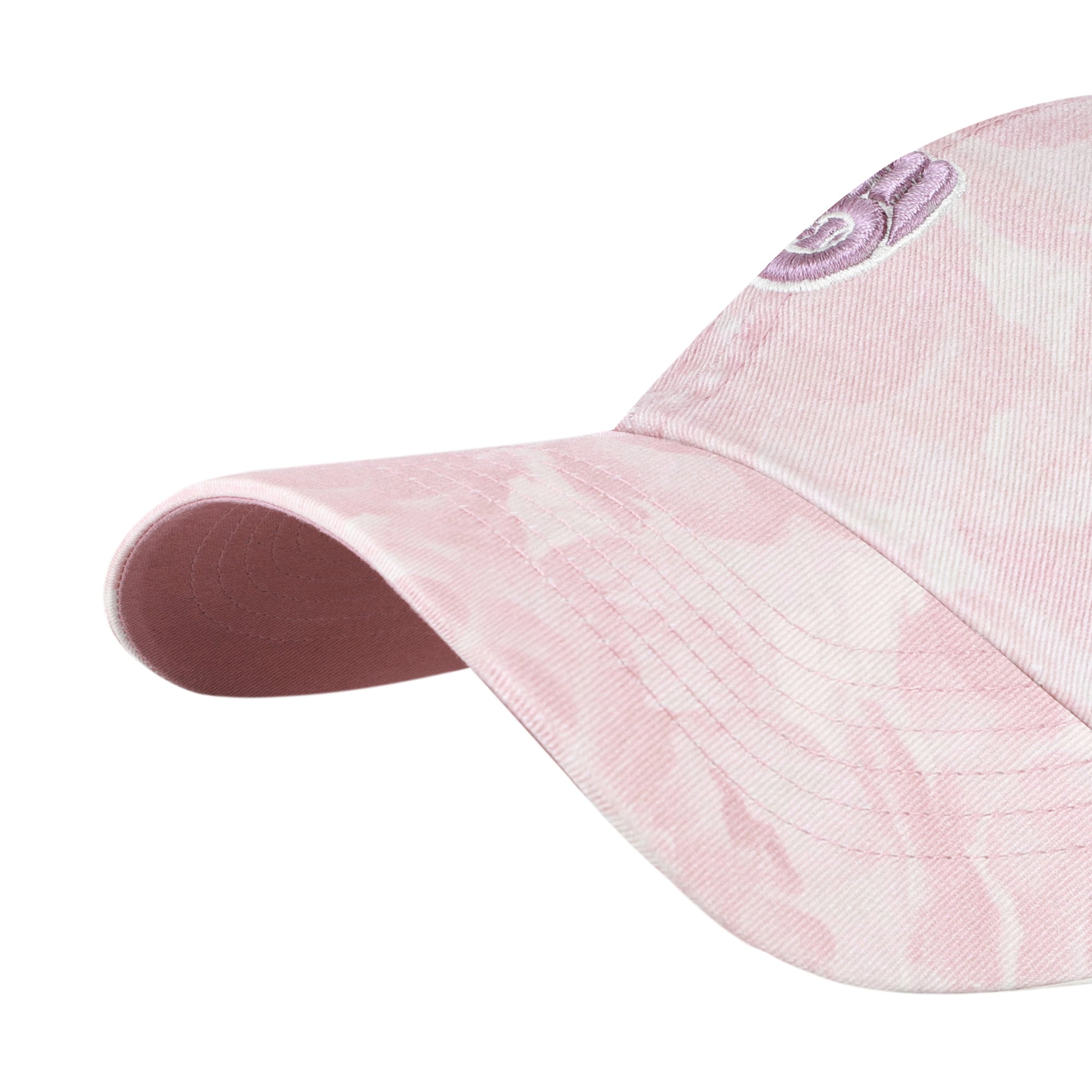Women's '47 Pink Milwaukee Brewers Gardenia Clean Up Adjustable Hat