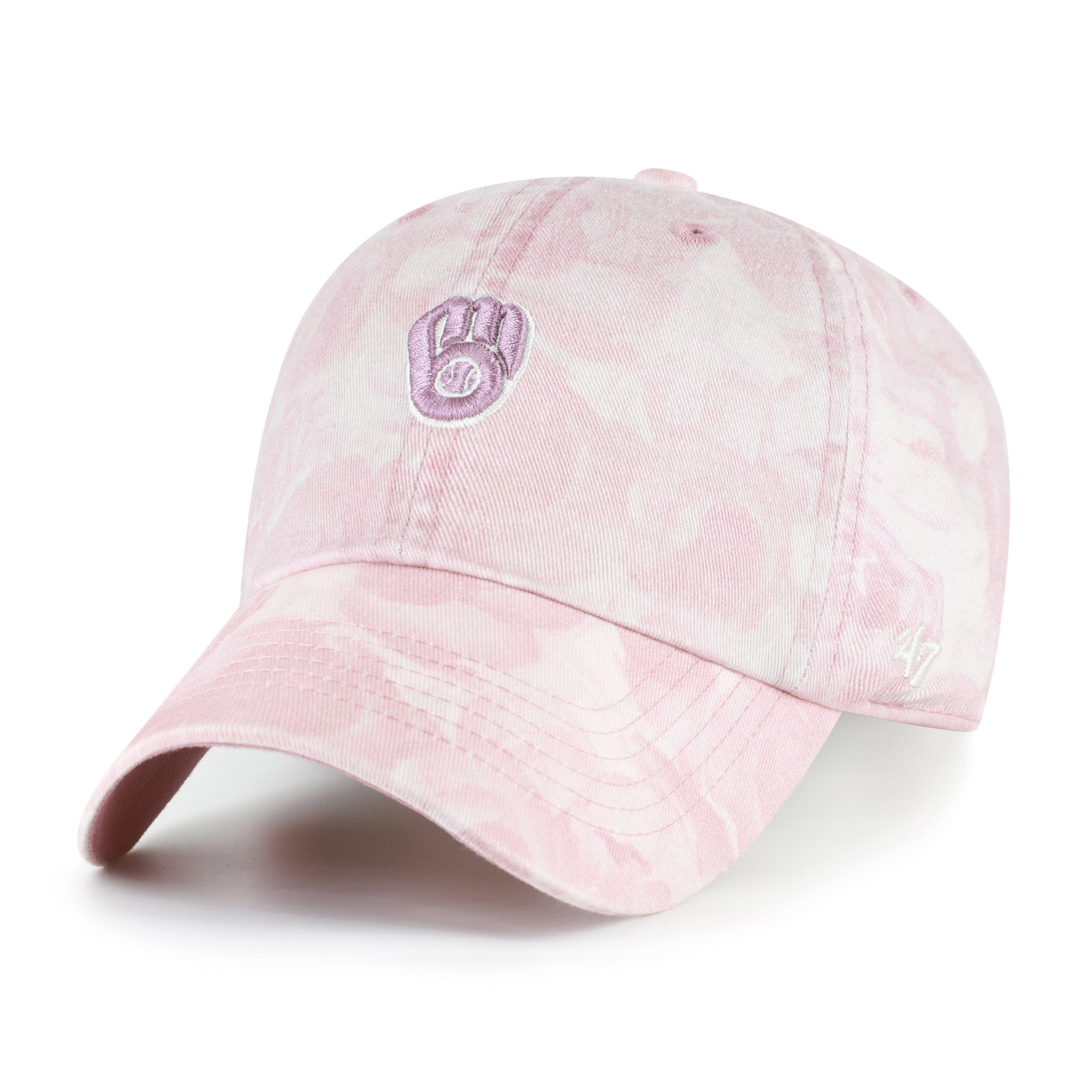 Casquette ajustable rose '47 Milwaukee Brewers Gardenia Clean Up pour femme