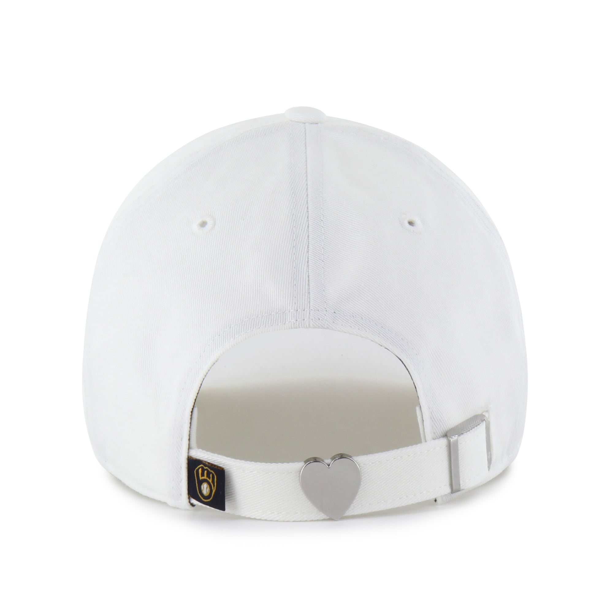 Women's '47 White Milwaukee Brewers Trendy Script Clean Up Adjustable Hat