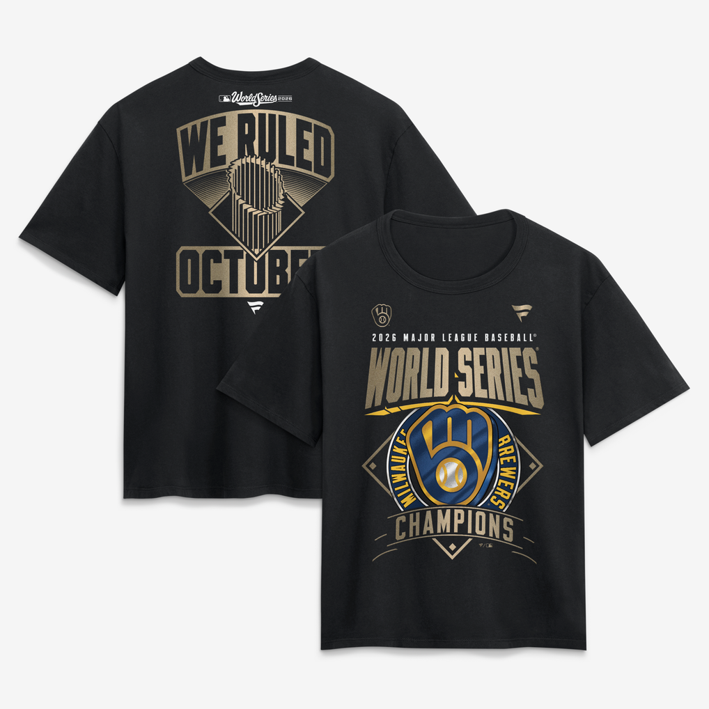 Women's Fanatics Black Milwaukee Brewers 2026 World Series Champions ...