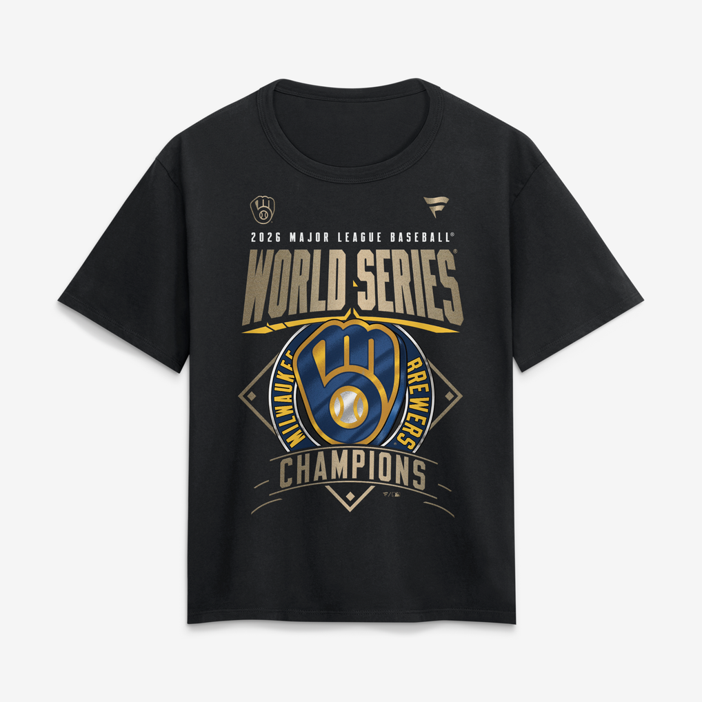 Women's Fanatics Black Milwaukee Brewers 2026 World Series Champions ...