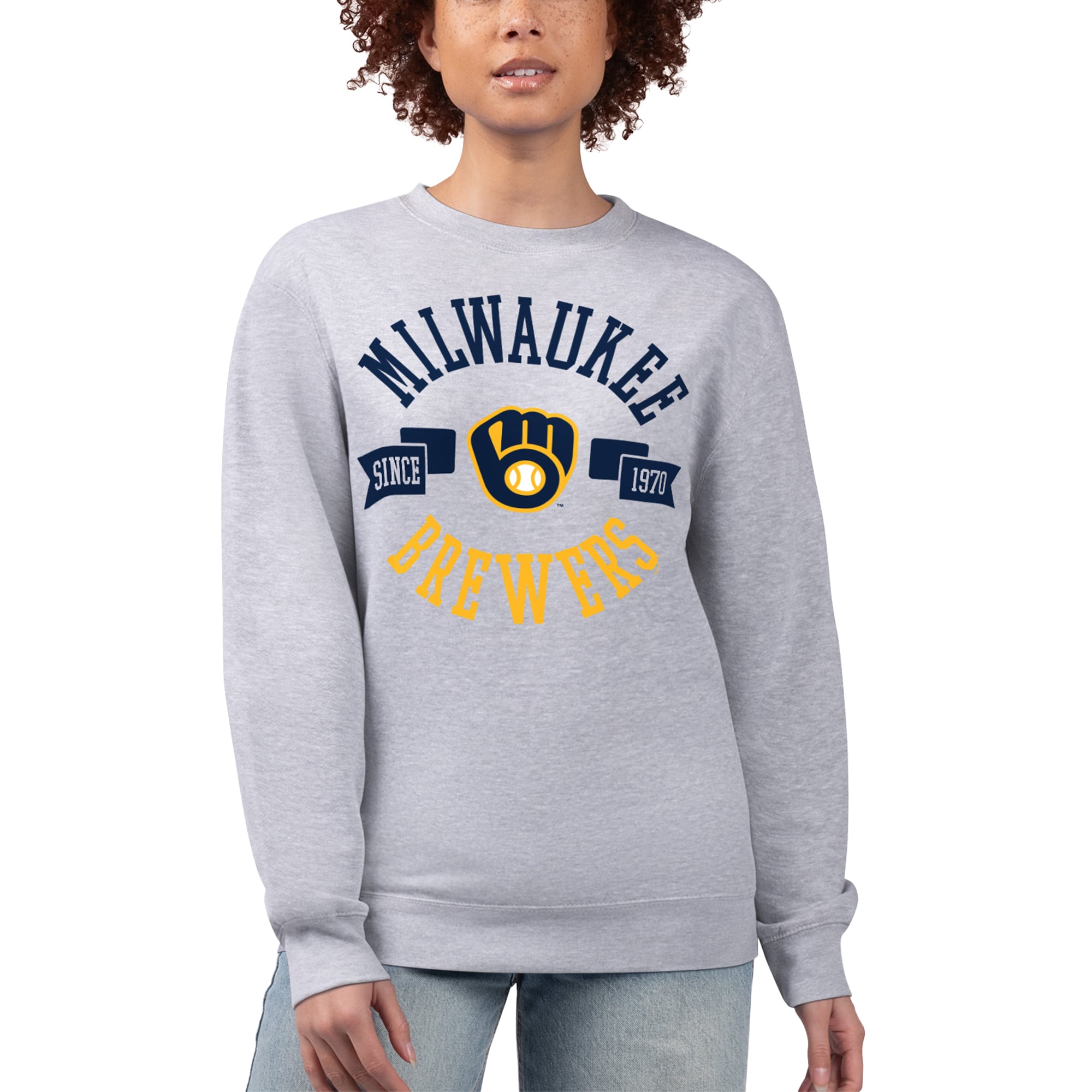 Milwaukee Brewers G-III 4Her by Carl Banks Women's Team Logo Fleece ...
