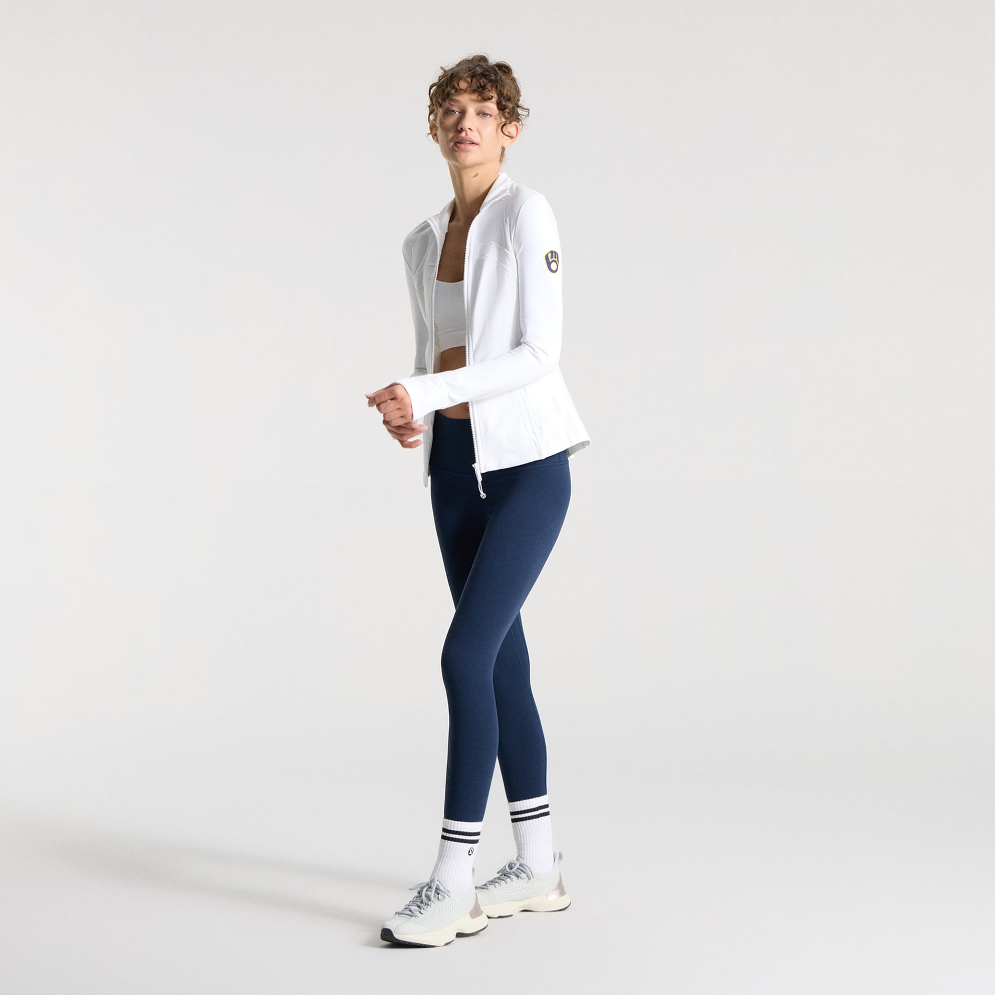Veste Define blanche Milwaukee Brewers pour femme de lululemon *Luon™