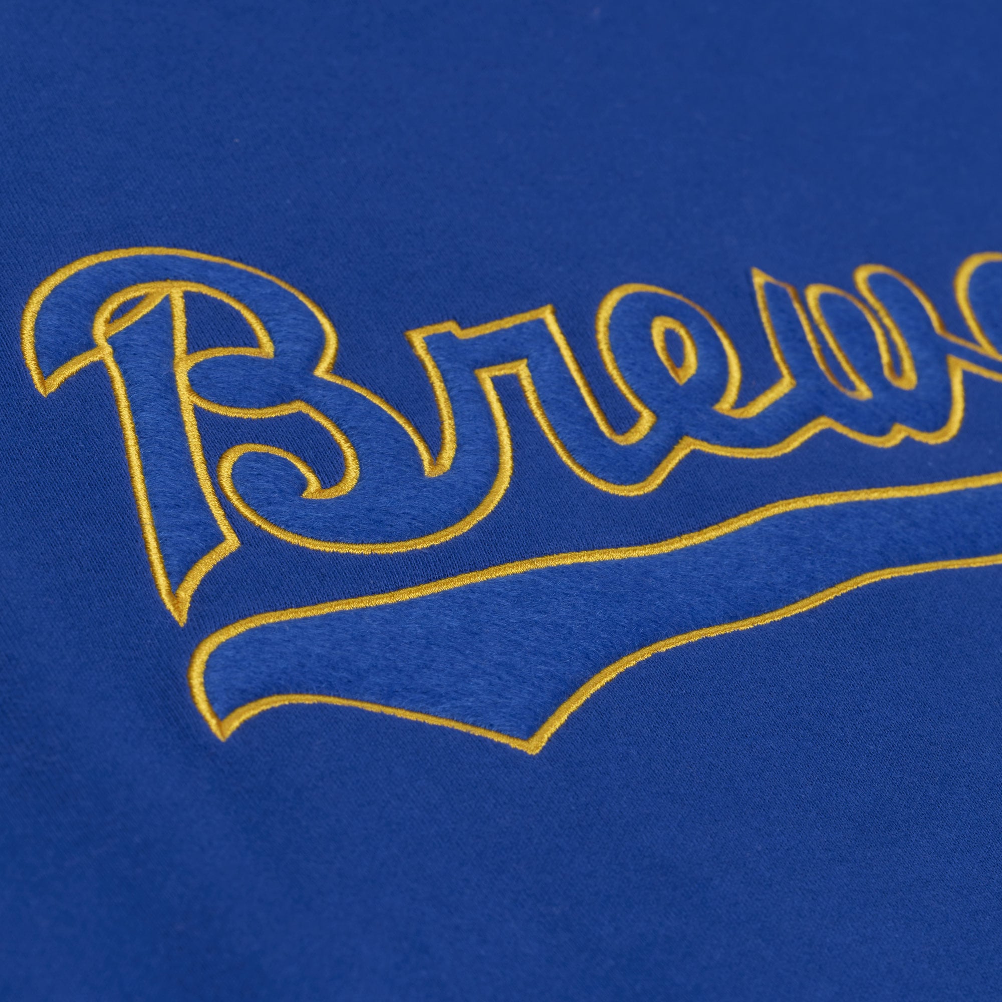 Sweat à capuche Mitchell & Ness Royal Milwaukee Brewers Cooperstown Collection Retro Roots pour femme