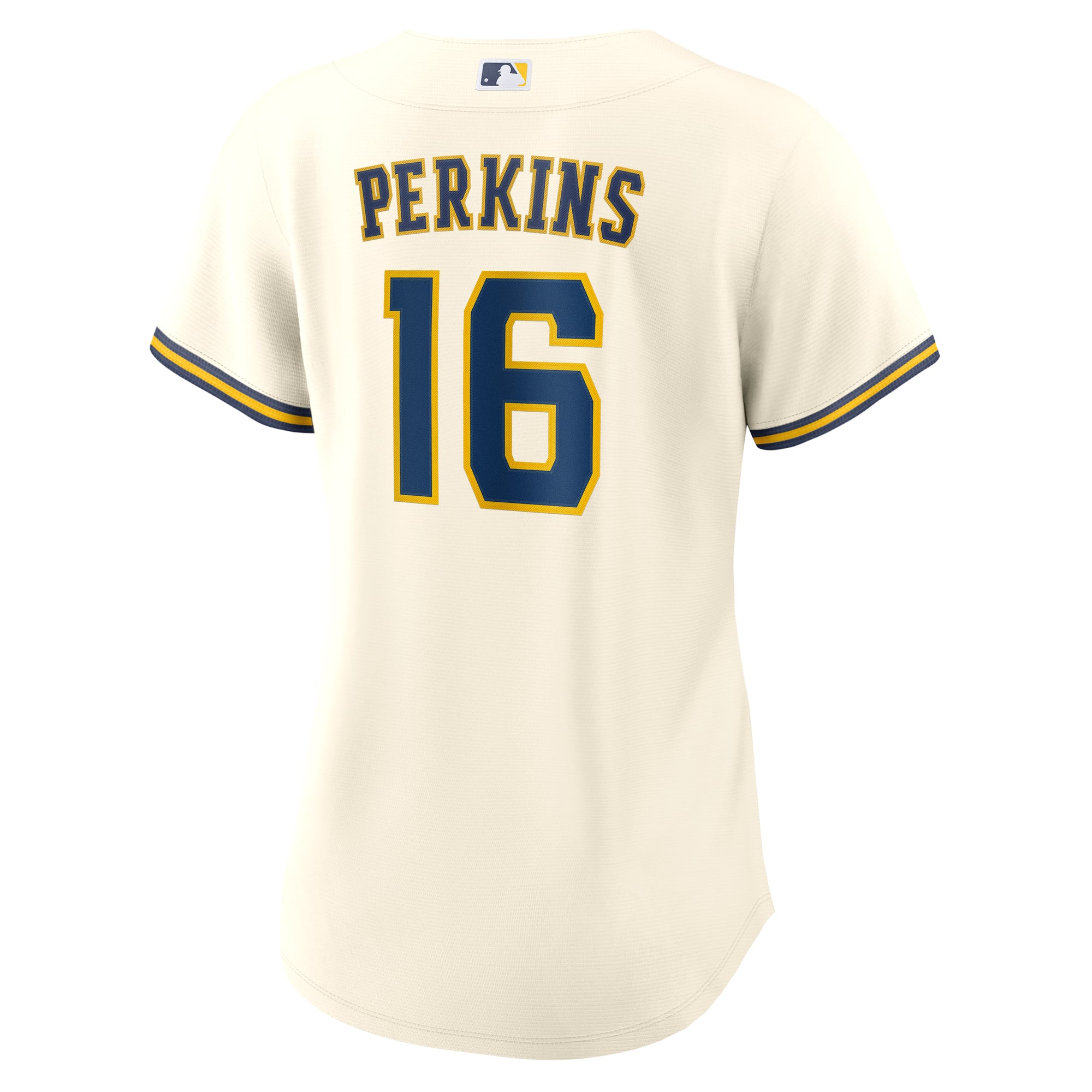 Women's Nike Blake Perkins Cream Milwaukee Brewers Home Replica Jersey