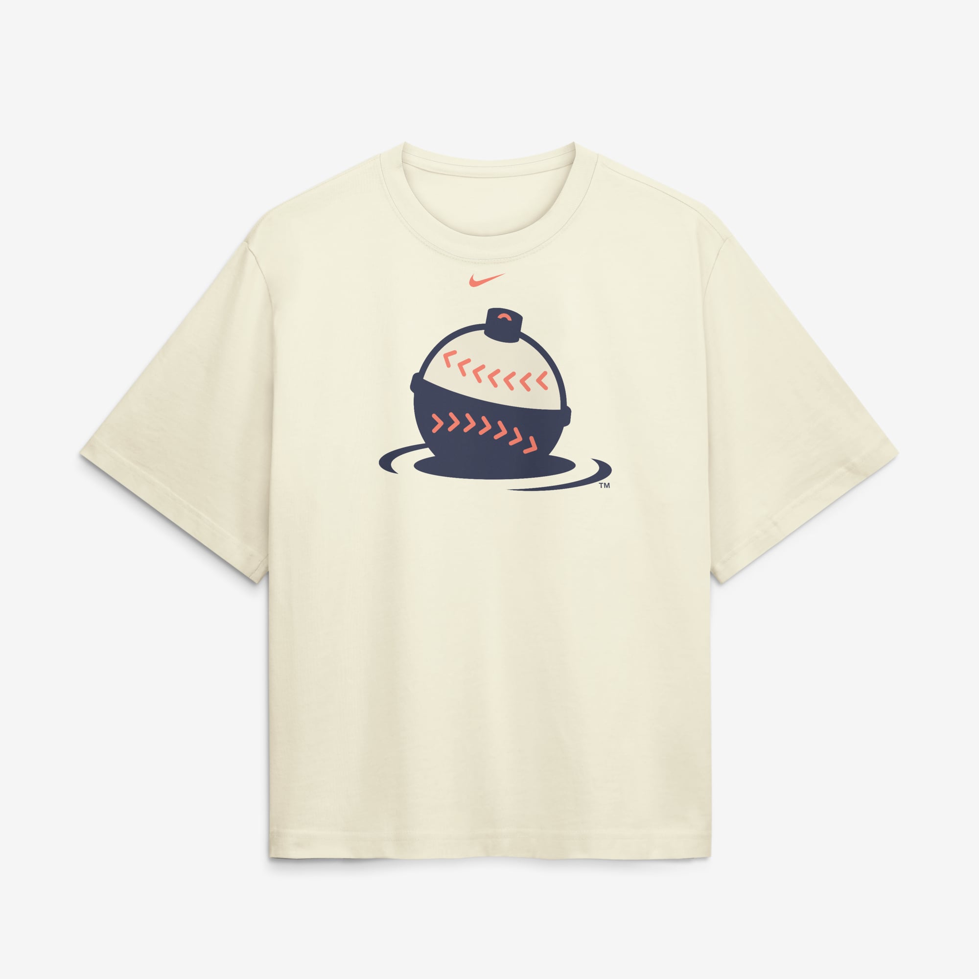 Women's Nike Cream Milwaukee Brewers Premium Essentials Relaxed Boxy T-Shirt