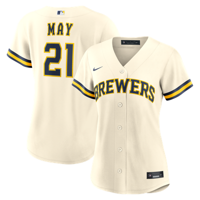Dustin May Milwaukee Brewers Nike Women's Home Replica Jersey - Cream