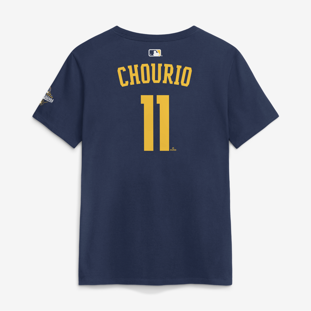 Women's Nike Jackson Chourio Navy Milwaukee Brewers 2026 World Series ...